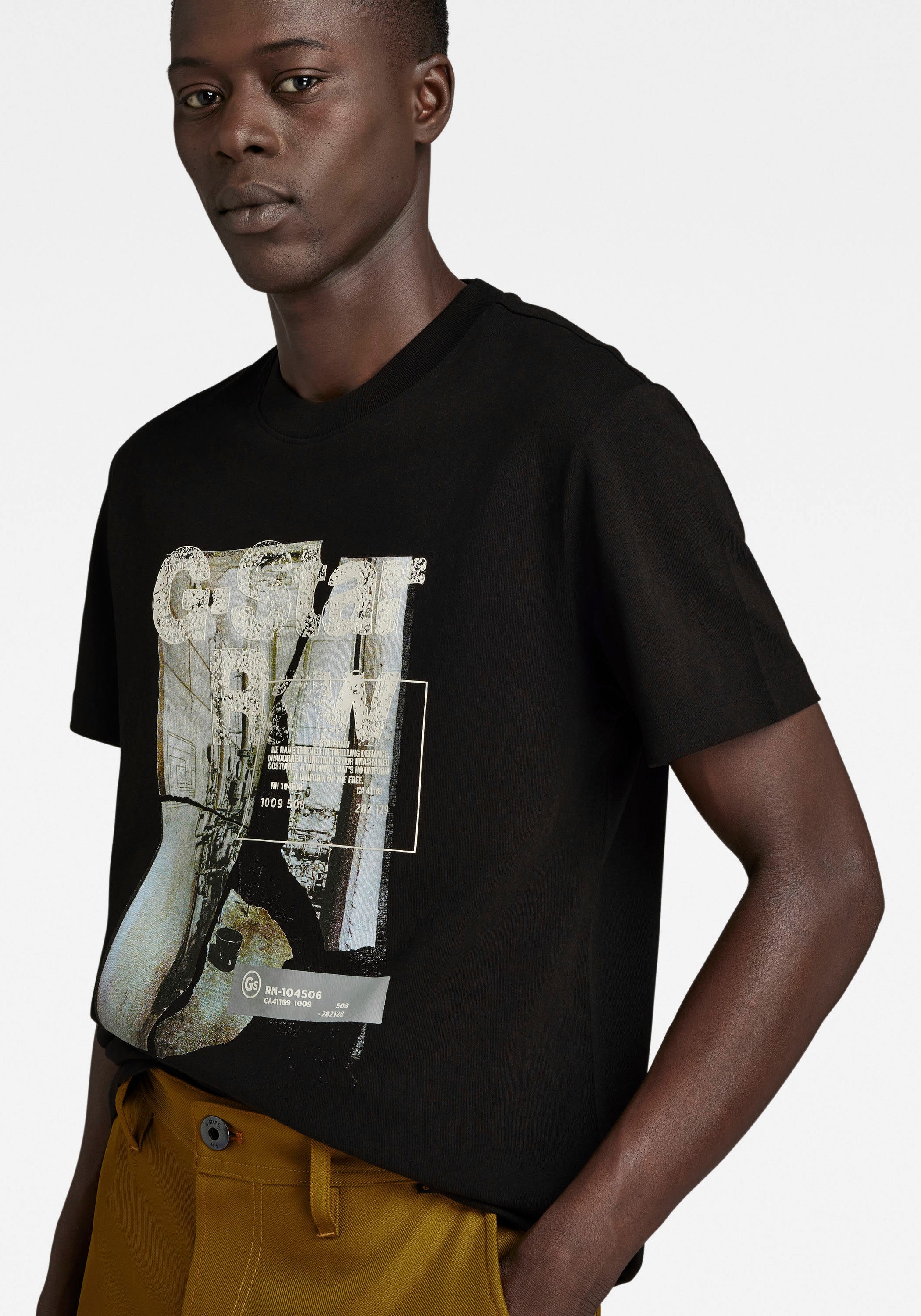 G-STAR T-Shirt »HQ print r t«