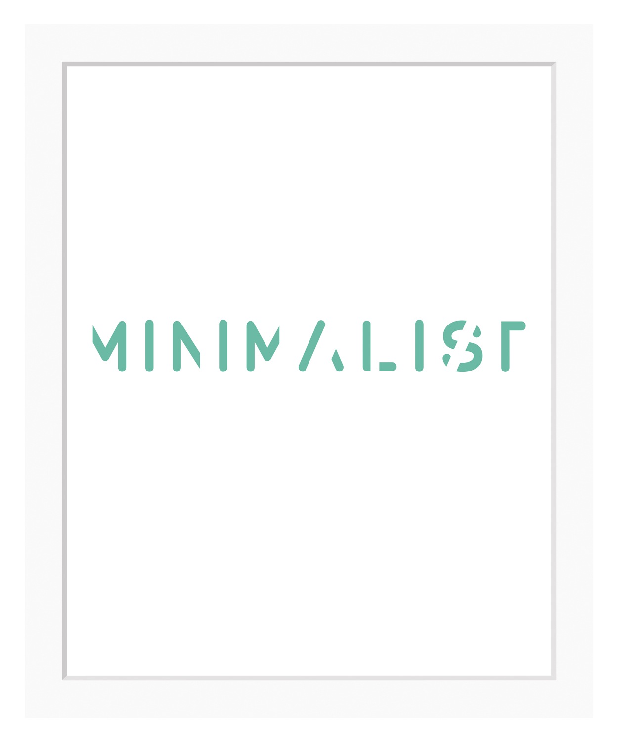 queence Bild »MINIMALIST« Modern   Schriftzug   Schriftzüge   Sprüche & Tex günstig online kaufen