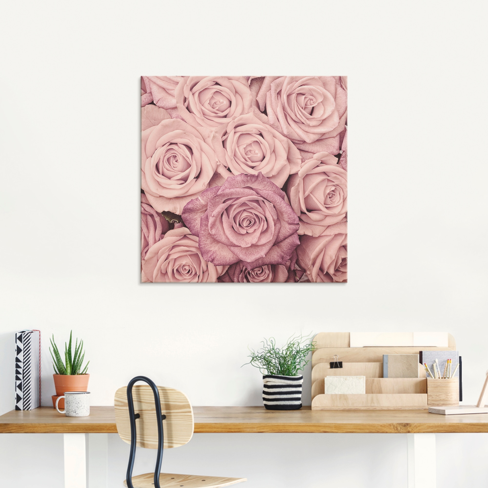 Artland Glasbild »Rosen«, Blumen, (1 St.), in verschiedenen Größen günstig online kaufen