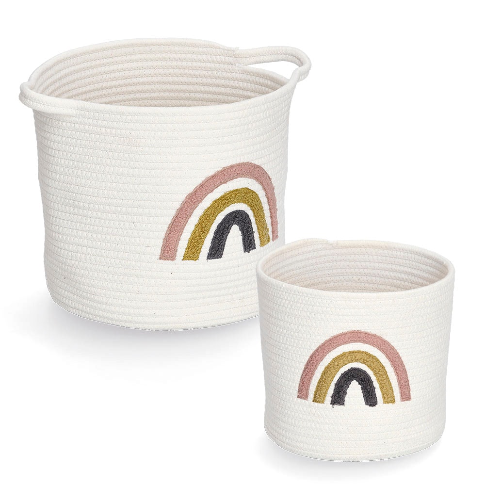 Zeller Present Aufbewahrungskorb »Rainbow« Aufgestickter Regebogen günstig online kaufen