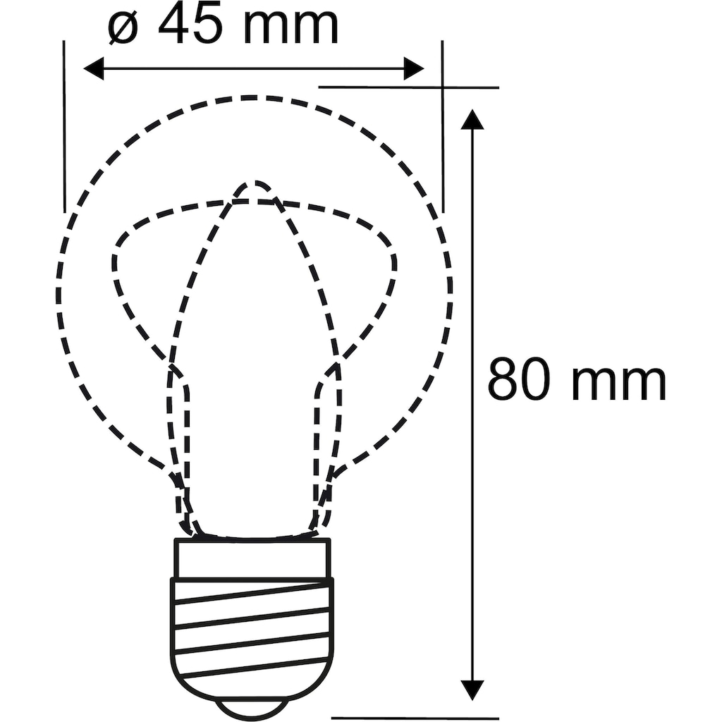 Paulmann LED-Leuchtmittel »Tropfen 4W E14 230V Warmweiß 3er-Pack«, 3 St., Warmweiß