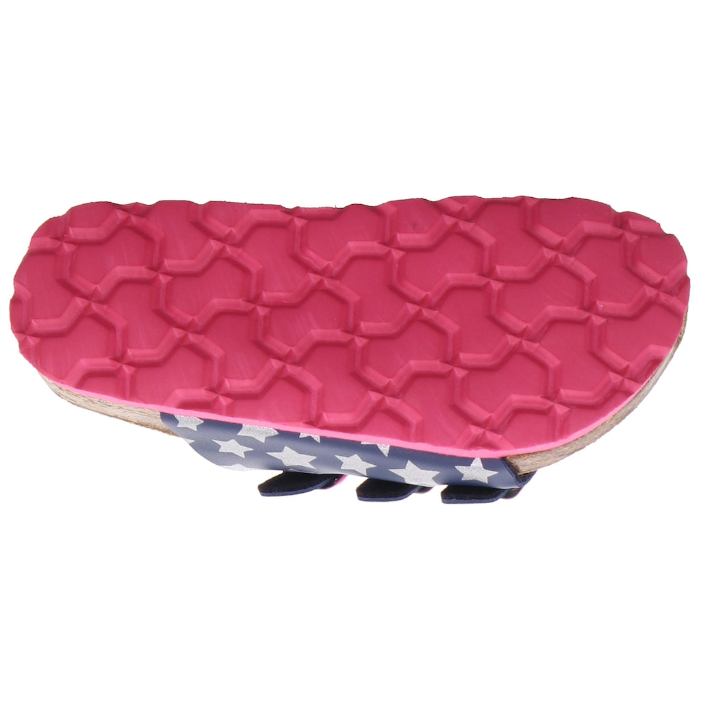 Superfit Hausschuh »Fußbettpantolette WMS: Mittel«, Sommerschuh, Schlappen mit allover Print