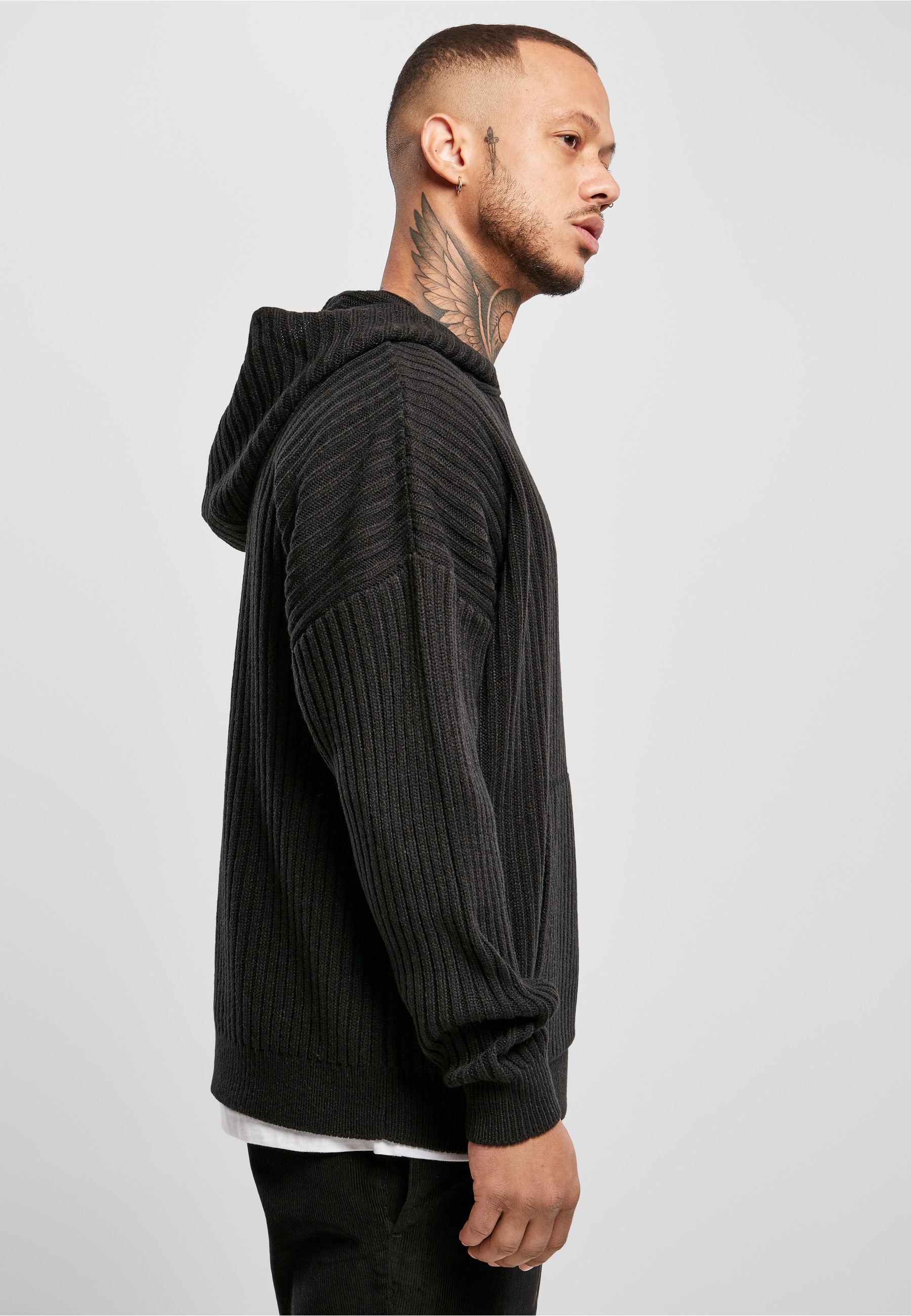 URBAN CLASSICS Kapuzenpullover »Urban Classics Herren Knitted Hoody« 1 Stk.