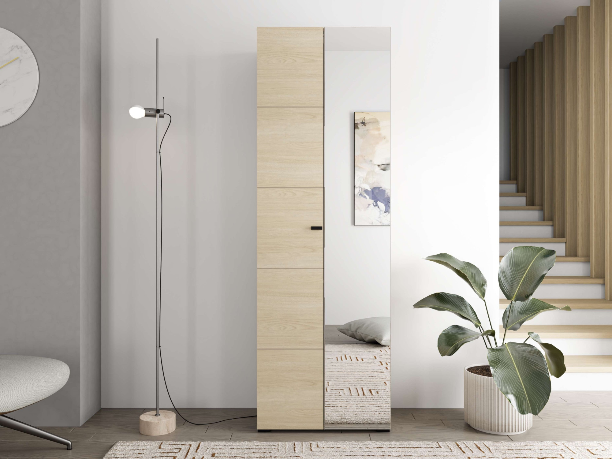 Home affaire Garderoben-Set »Rathlin Flurmöbel, Dielenmöbel, Flurschrank, Flurgarderobe« 5tlg, 5 Stk. tlg.