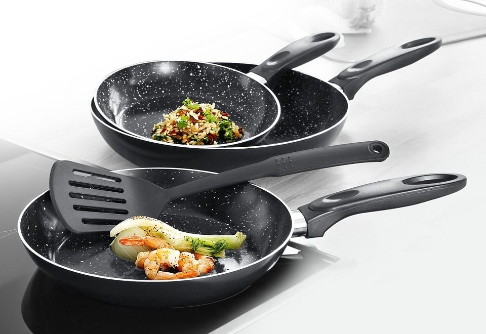 KING Pfannen-Set Aluminium Set, je 1x Bratpfanne Ø 20 cm - H. 3,5 cm, Ø 24 günstig online kaufen