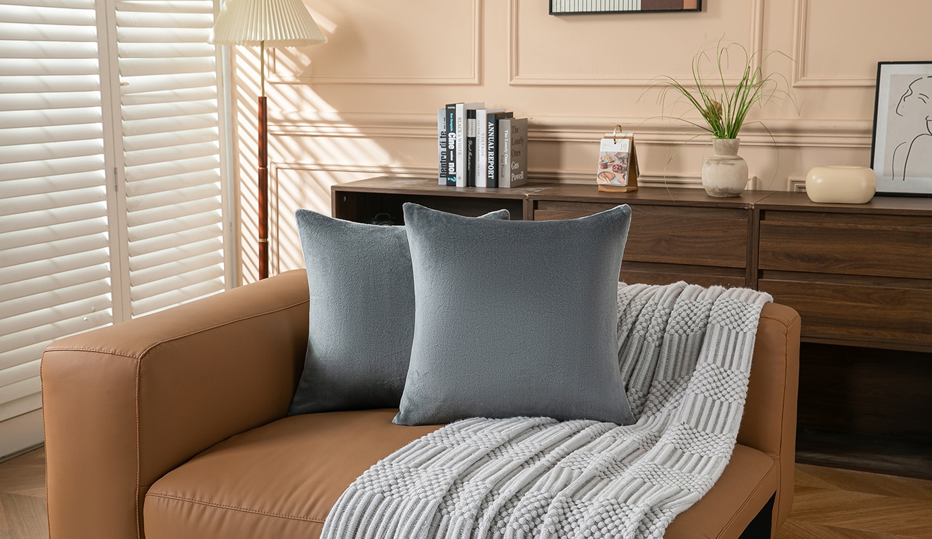 OTTO home Kissenbezug »Tobbin« doppelseitige Kissen ,aus Flannel, zweifarbig, verschiedene Farben,