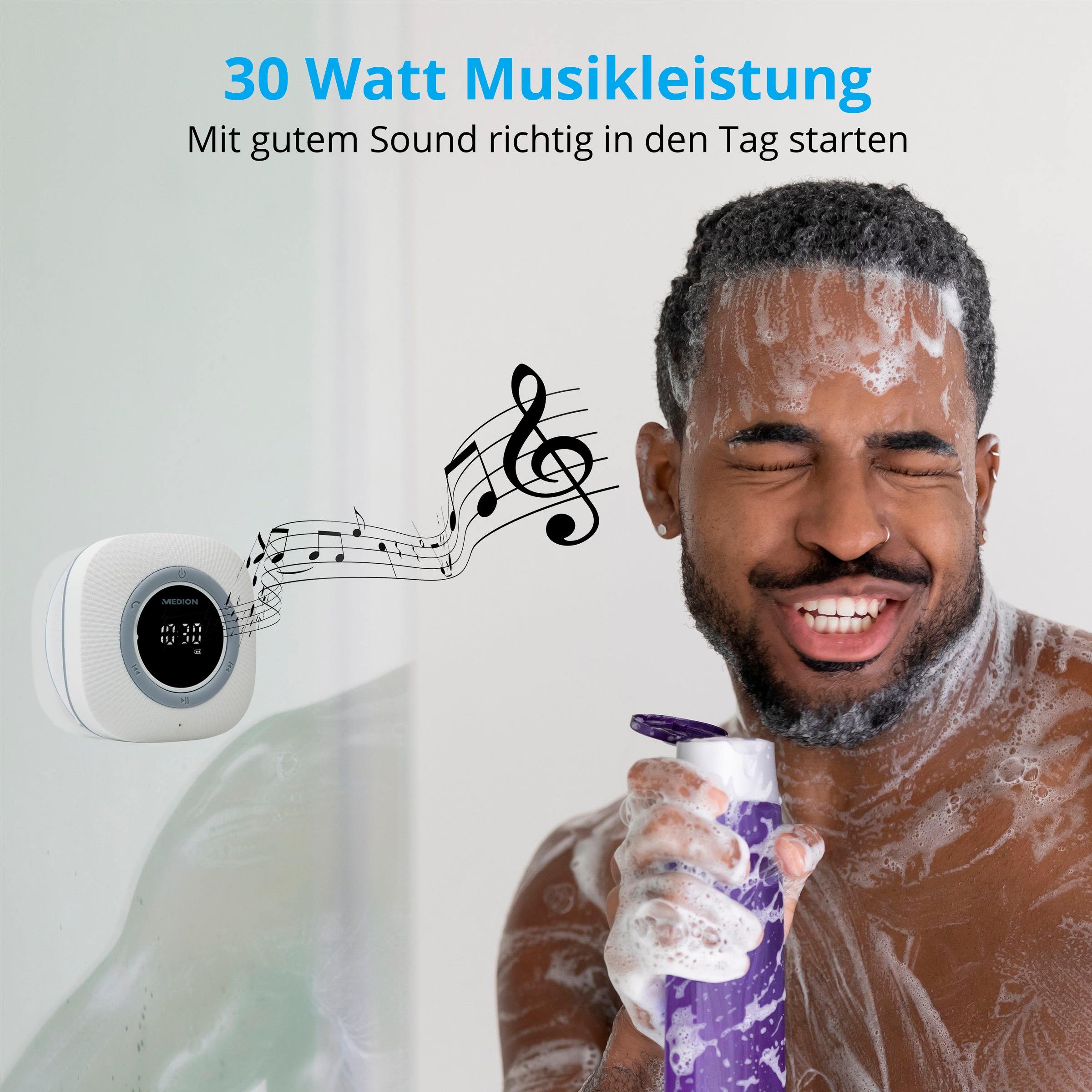 Medion® Digitalradio (DAB+) »LIFE® P66096 (MD 43881) Dusch-«, (Bluetooth UKW mit RDS 3 W)