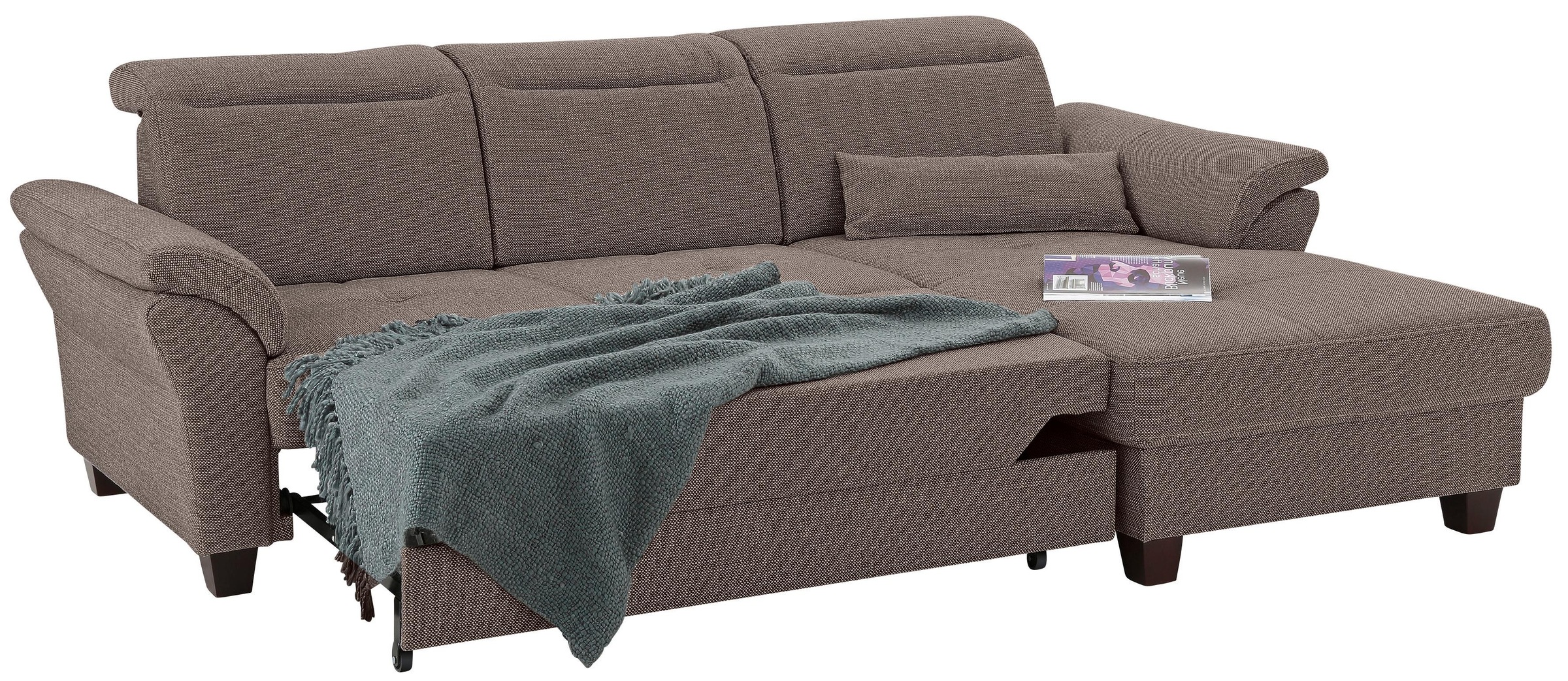 Home affaire Ecksofa »Solvei L-Form«, mit Recamierenabschluß und Sitztiefenverstellung