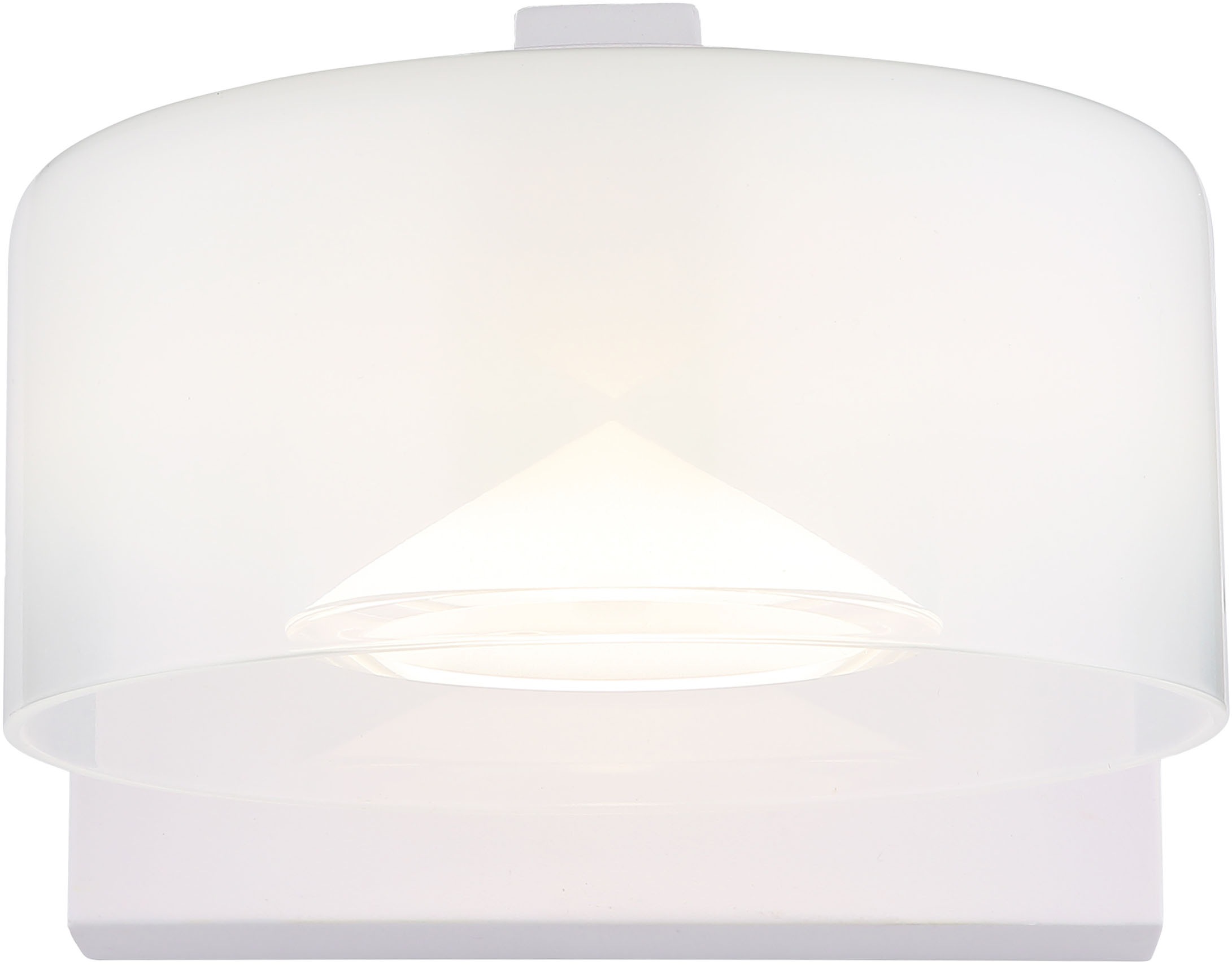 GLOBO LIGHTING LED Wandleuchte »BELINDA«, Leuchtmittel LED-Modul | LED fest integriert, Wandlampe/Glas opal/4000K/Flur/weiß