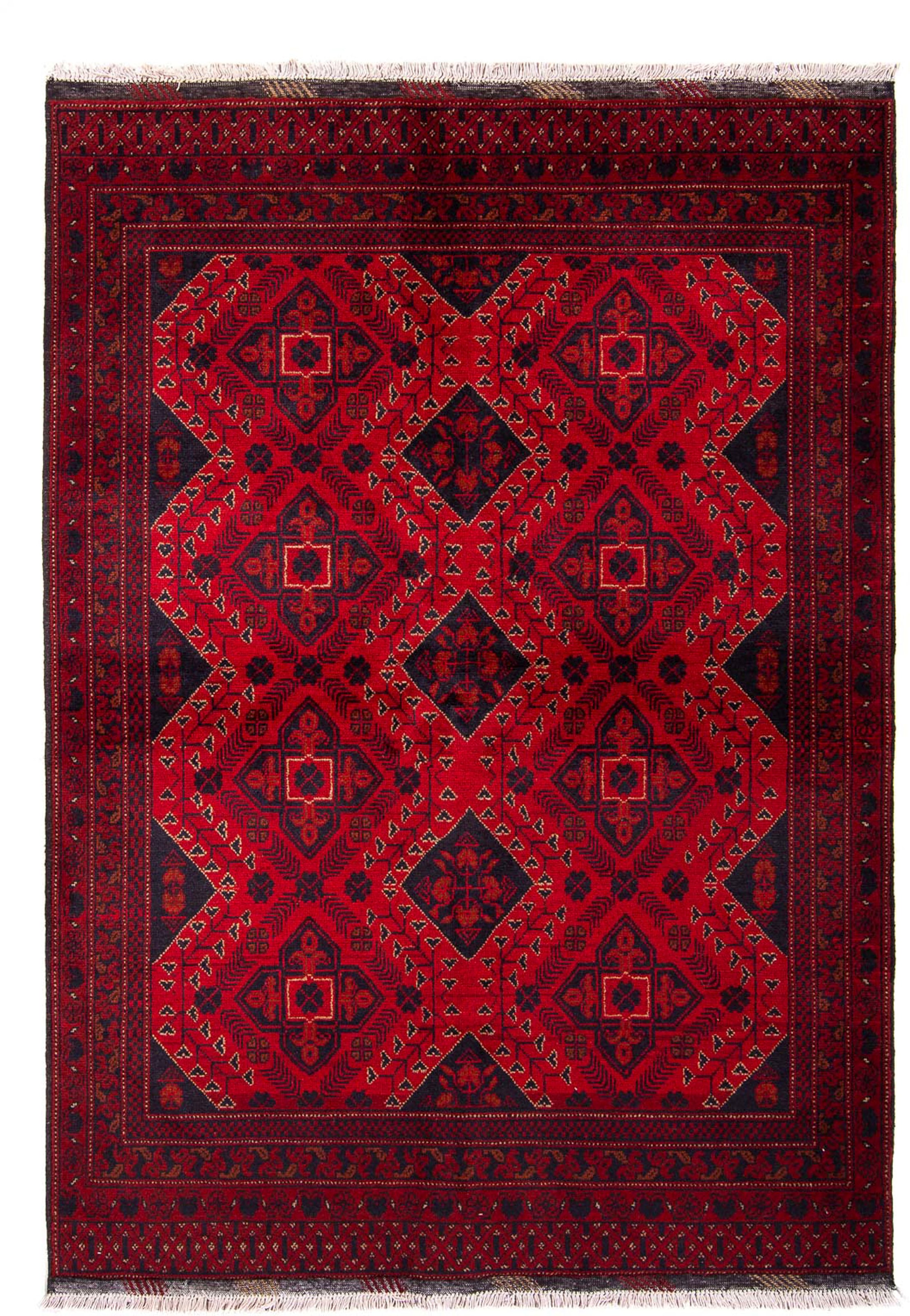 morgenland Orientteppich »Afghan - Kunduz - 199 x 126 cm - dunkelrot«, rech günstig online kaufen