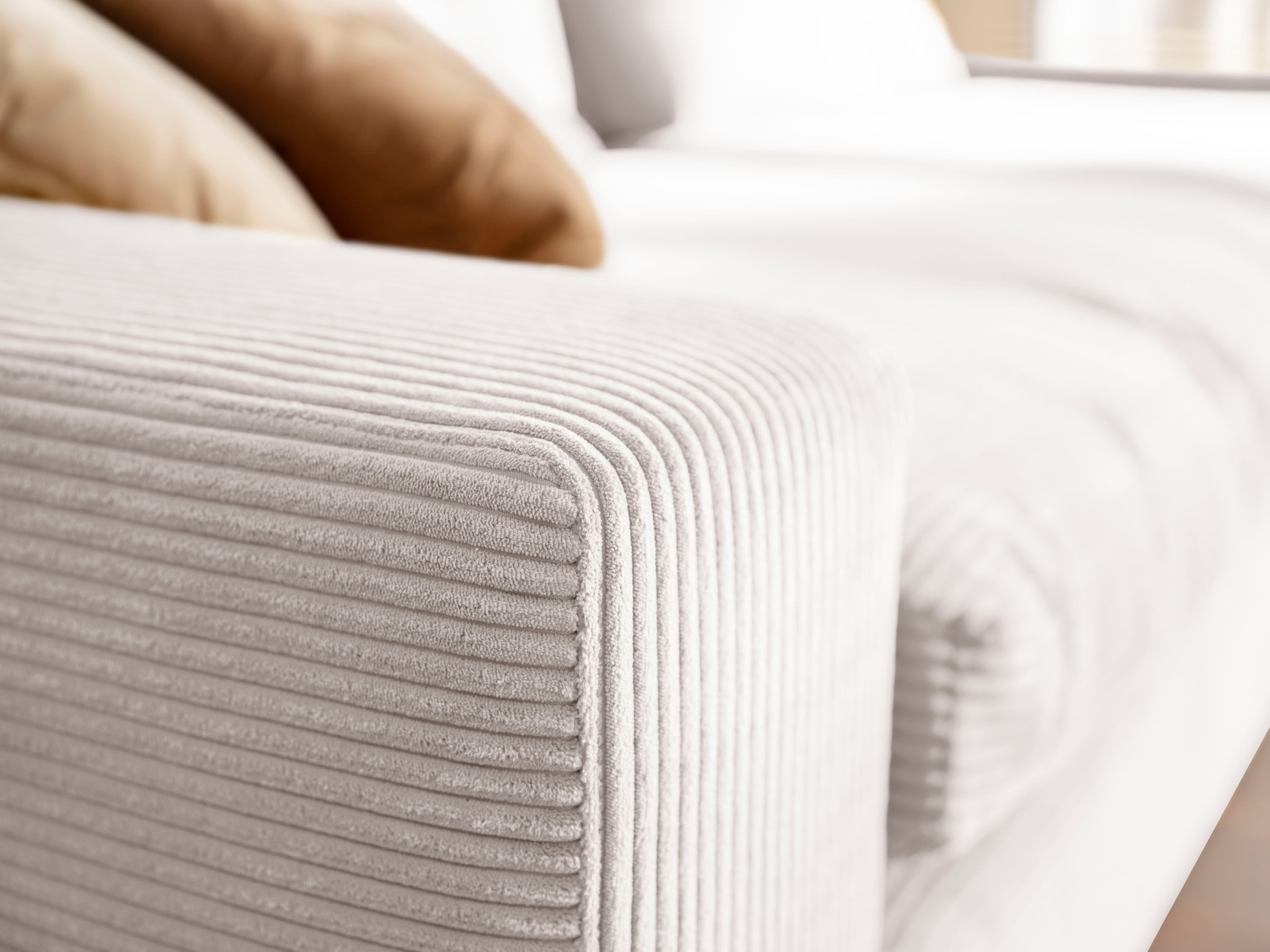 alina Big-Sofa »Sandy«, 296 cm breit und 123 cm tief, in modernem Cordstoff