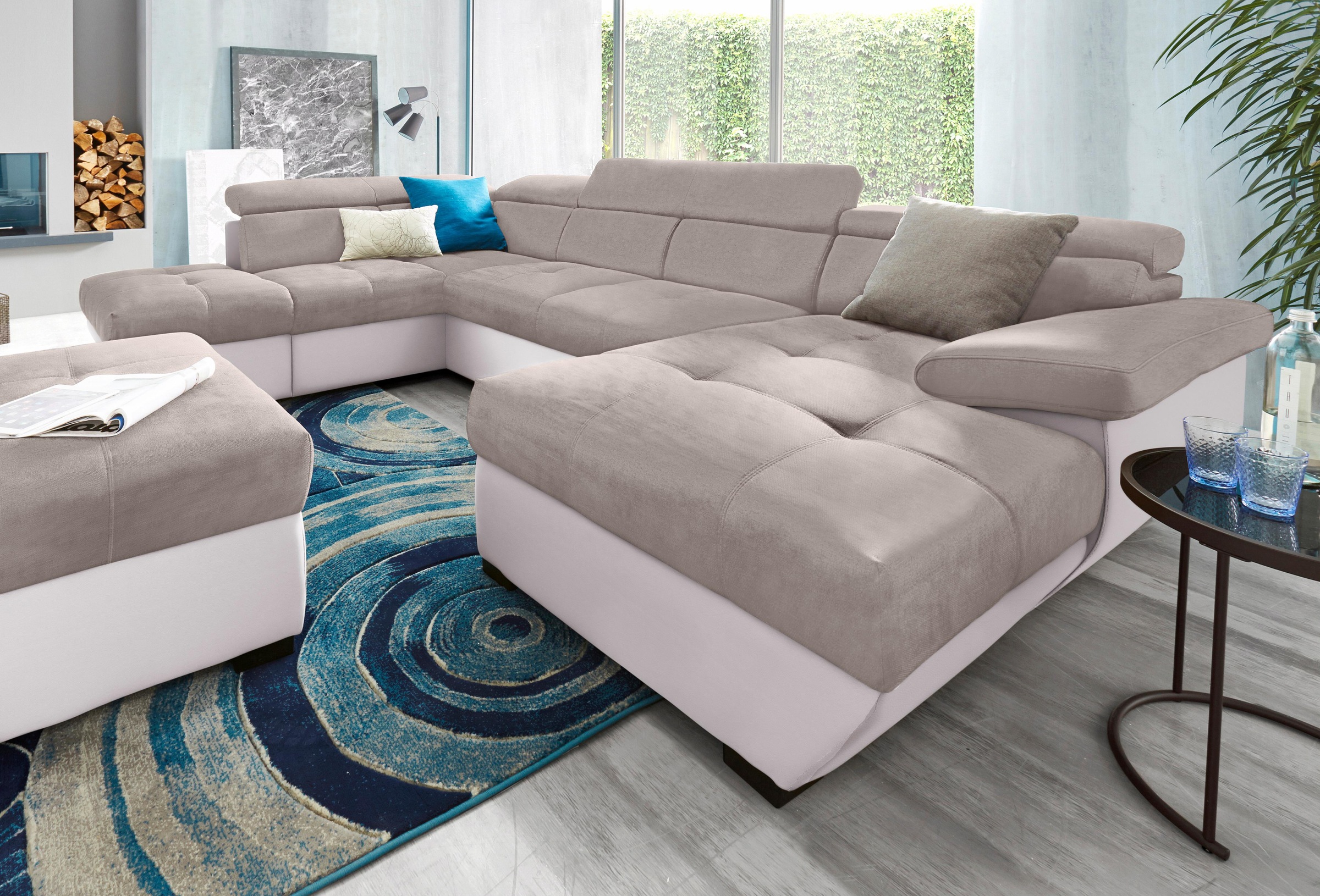 COTTA Wohnlandschaft »Speedway U-Form« mit Kopfteilverstellung, wahlweise m günstig online kaufen