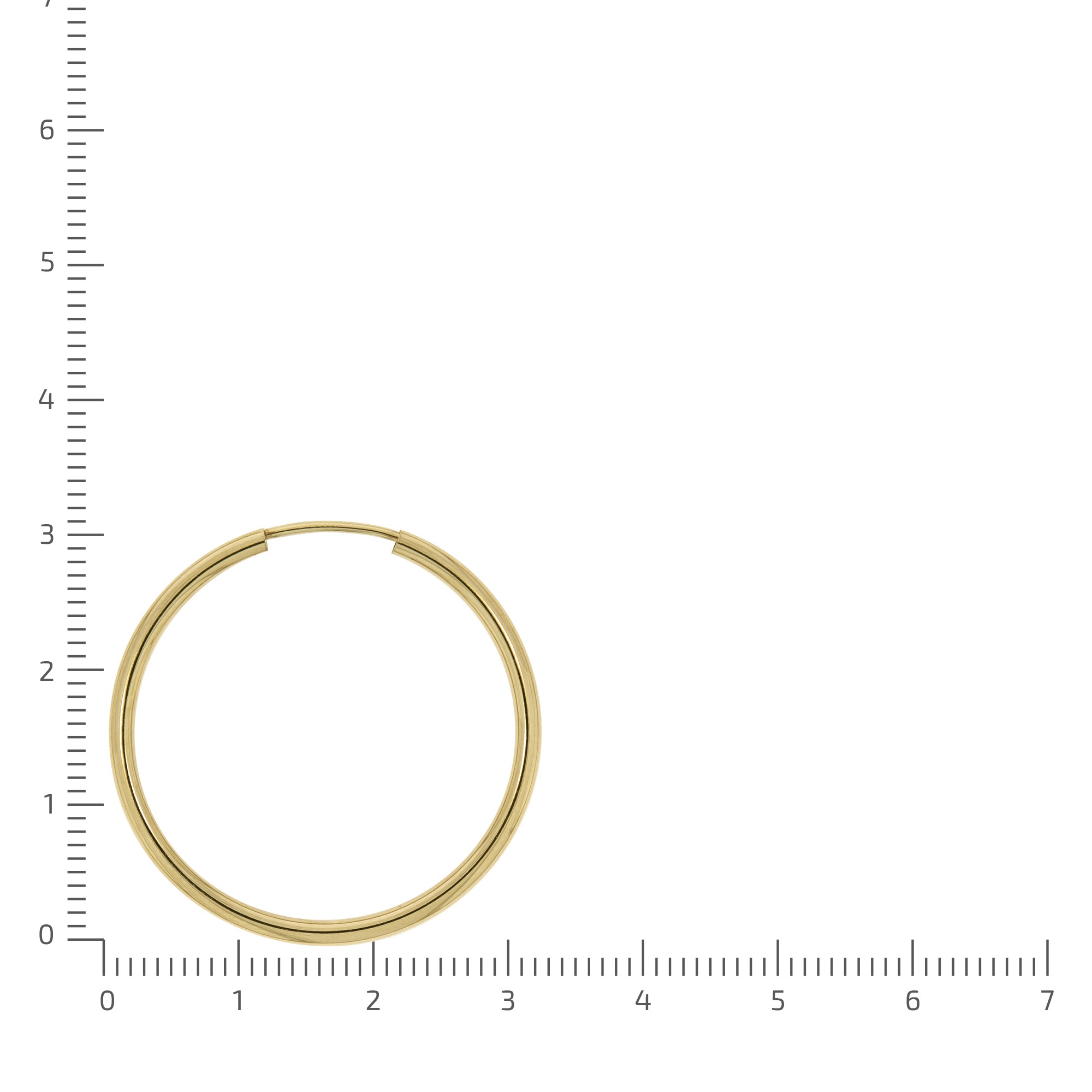 Vivance Paar Creolen »585/- Gelbgold glanz 30mm«