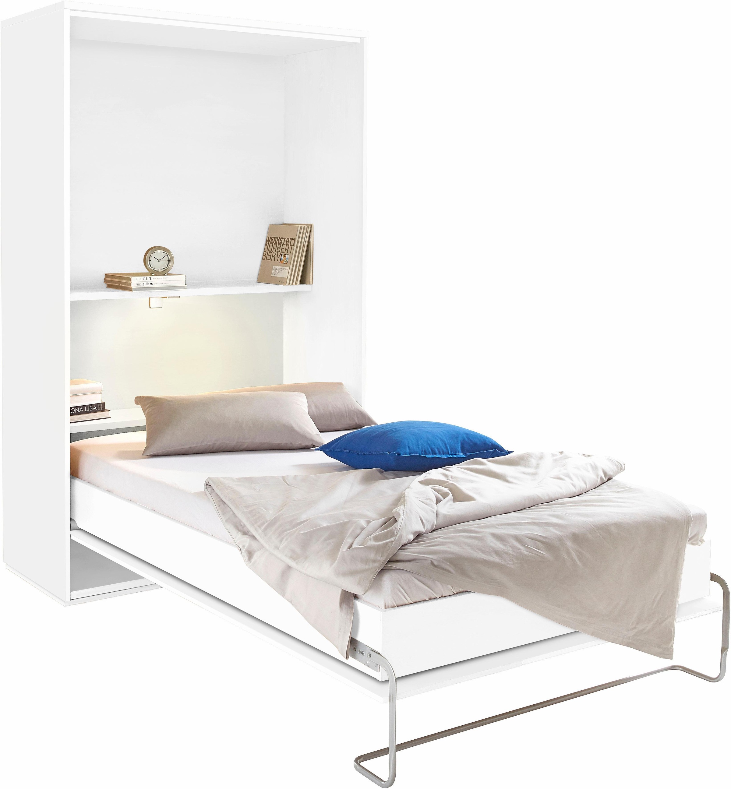 priess Schrankbett »Ancona«, mit Regal und LED-Beleuchtung günstig online kaufen