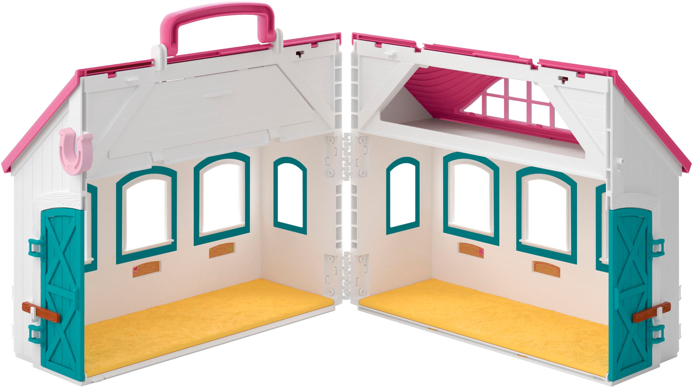 Schleich® Spielwelt »HORSE CLUB, Offenstall -Kleines Hufeisen (42703)«, Made in Europe