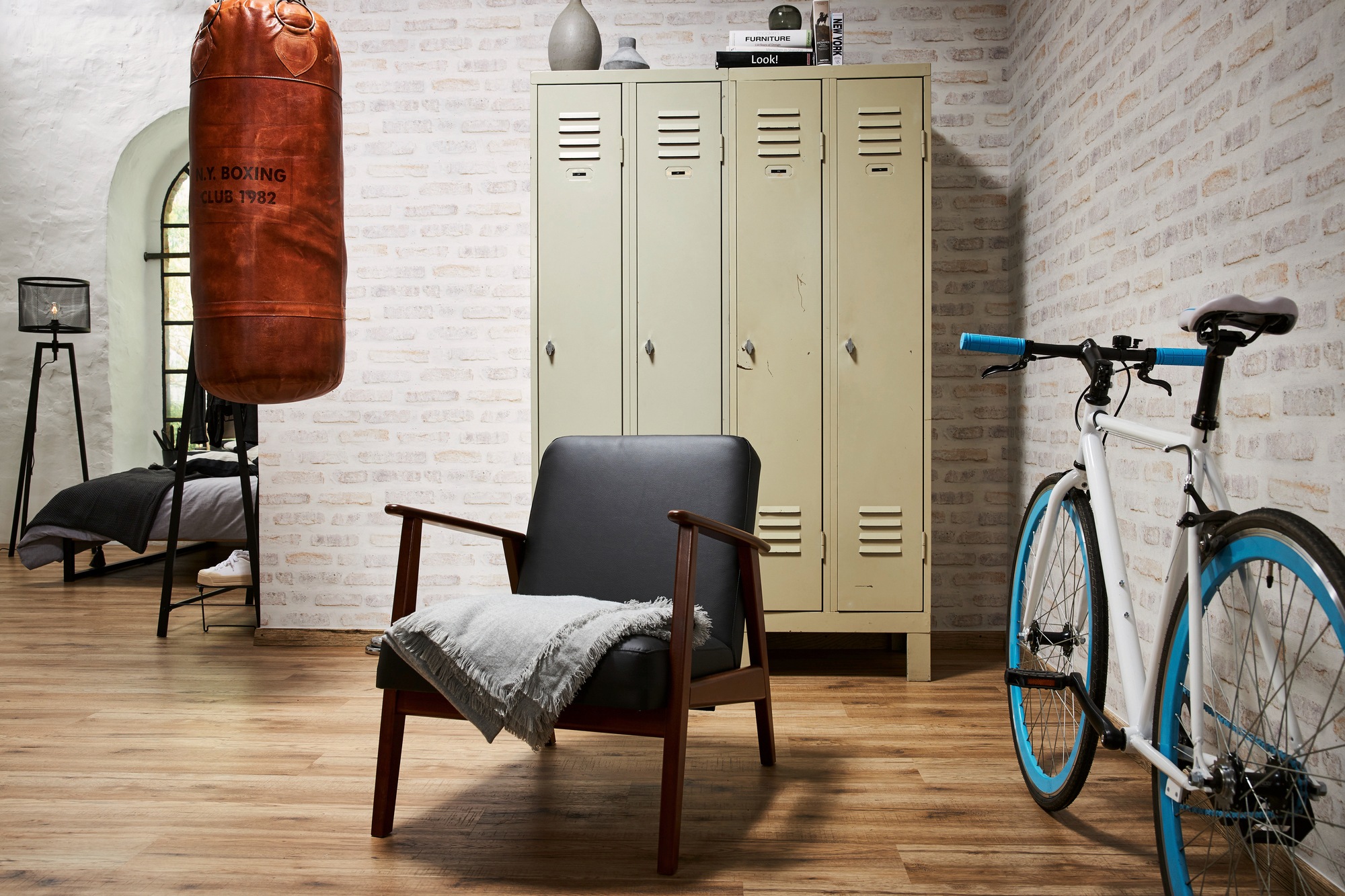 living walls Vliestapete »New Walls Loft Living in Vintage Backstein Optik«, gemustert-Motiv-abstrakt, Tapete Stein Tapeten Wohnzimmer Schlafzimmer Küche modern Design Optik