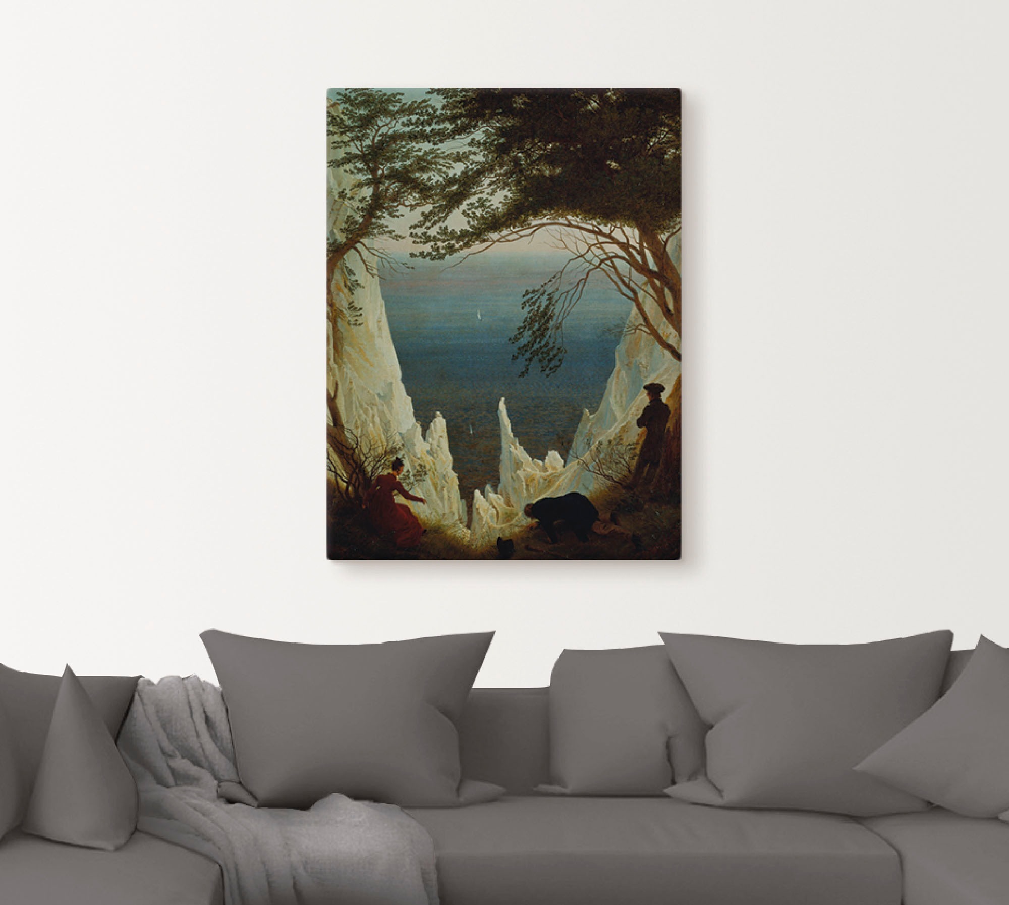Artland Leinwandbild »Die Kreidefelsen von Rügen. 1818/1819.« Felsen 1 Stk. günstig online kaufen