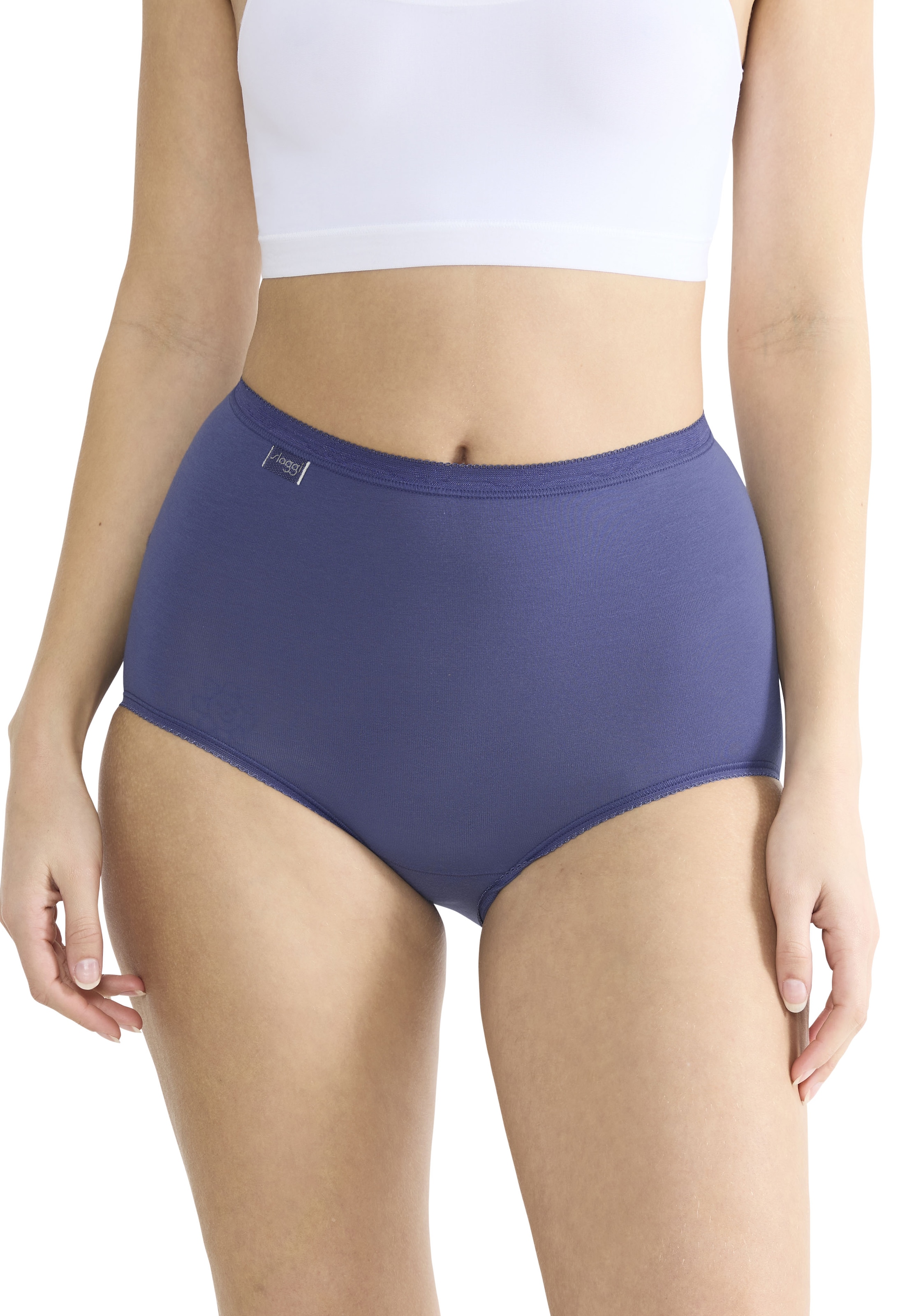sloggi Maxislip »Basic+«, (3er Pack), Baumwollmischung, weiche Nähte, Single Jersey