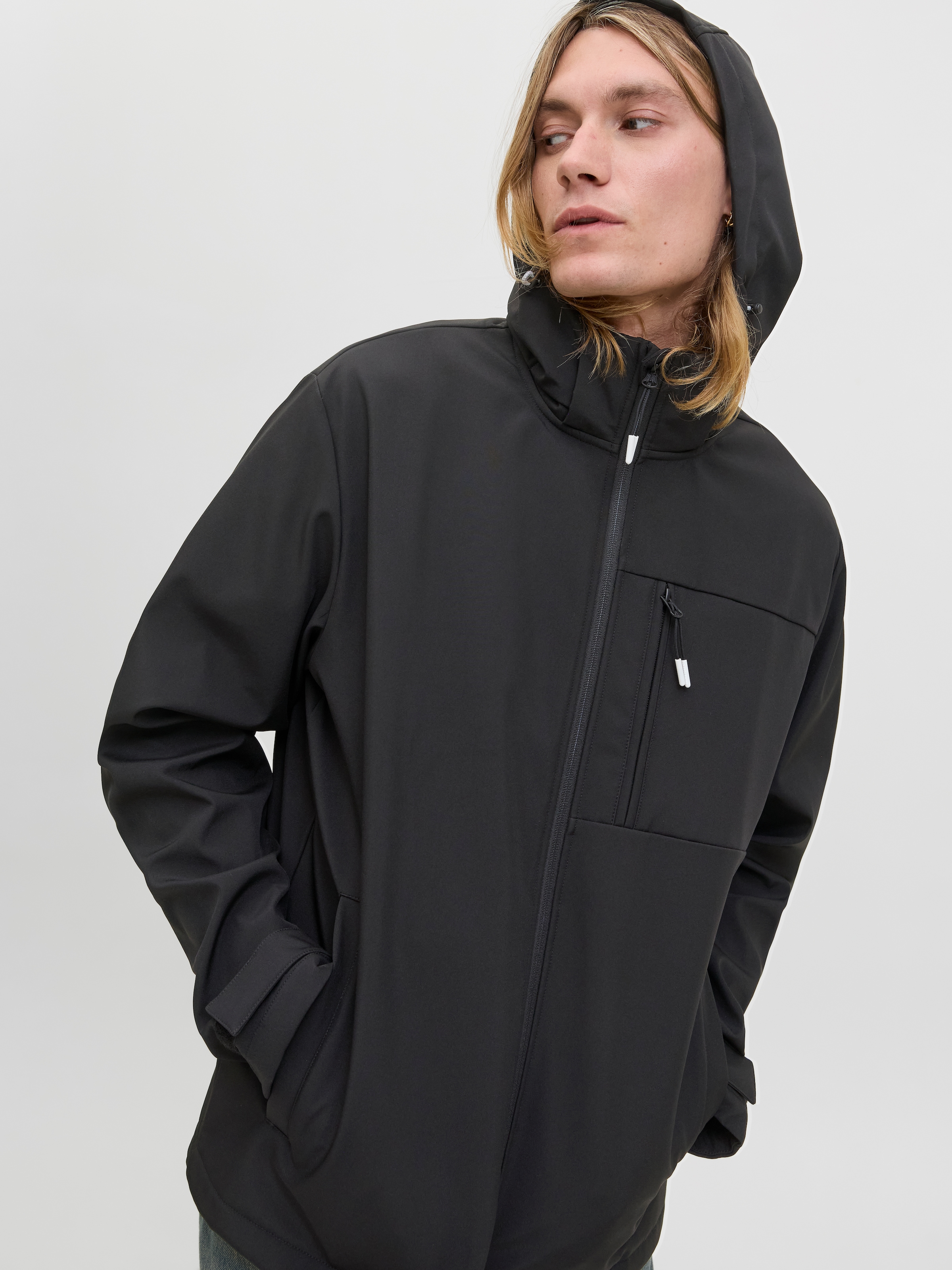 Jack & Jones Softshelljacke »JJTHATCHER SOFTSHELL HOOD«, mit Kapuze