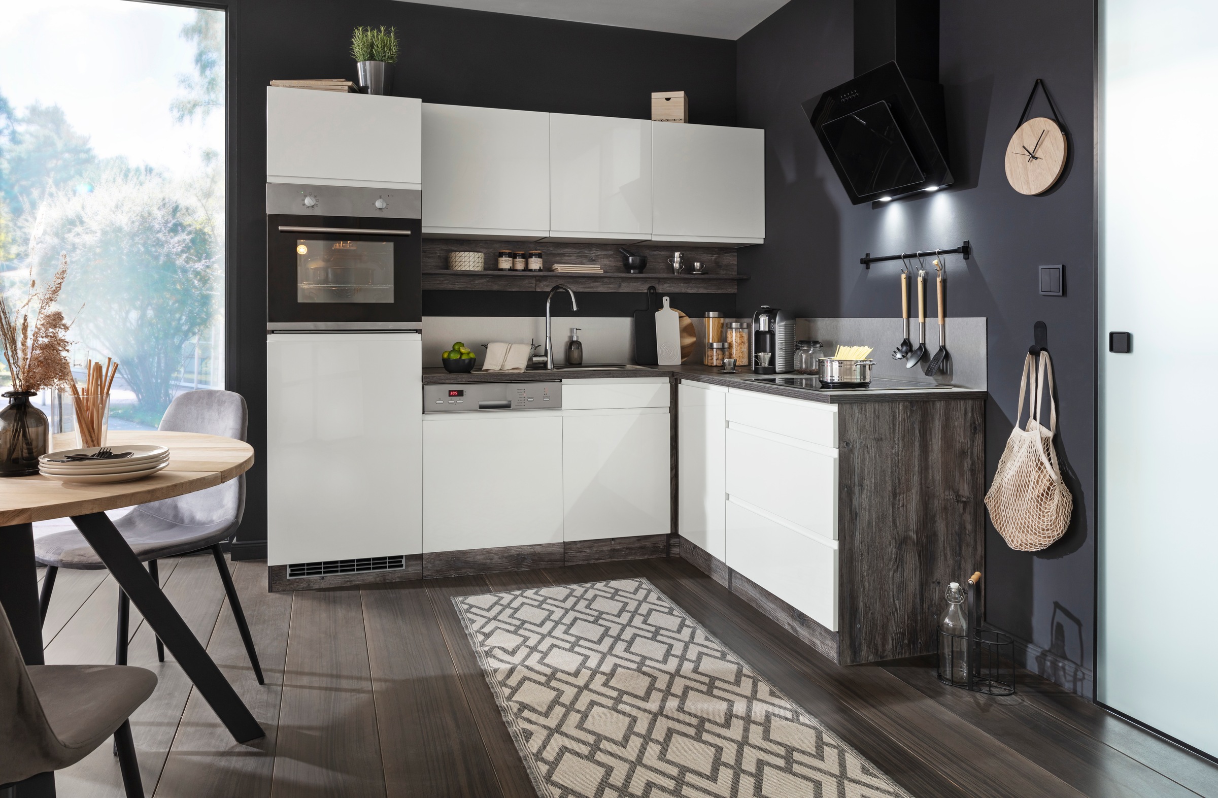 KOCHSTATION Winkelküche "KS-Virginia", Stellbreite 230/190 cm, ohne E-Gerät günstig online kaufen