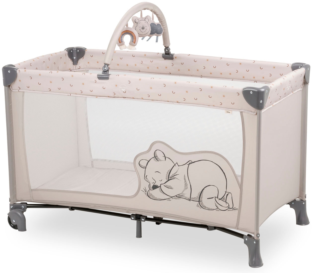 Hauck Baby-Reisebett »Dream N Play Go, Pooh Rainbow, beige«, inkl. Transpor günstig online kaufen