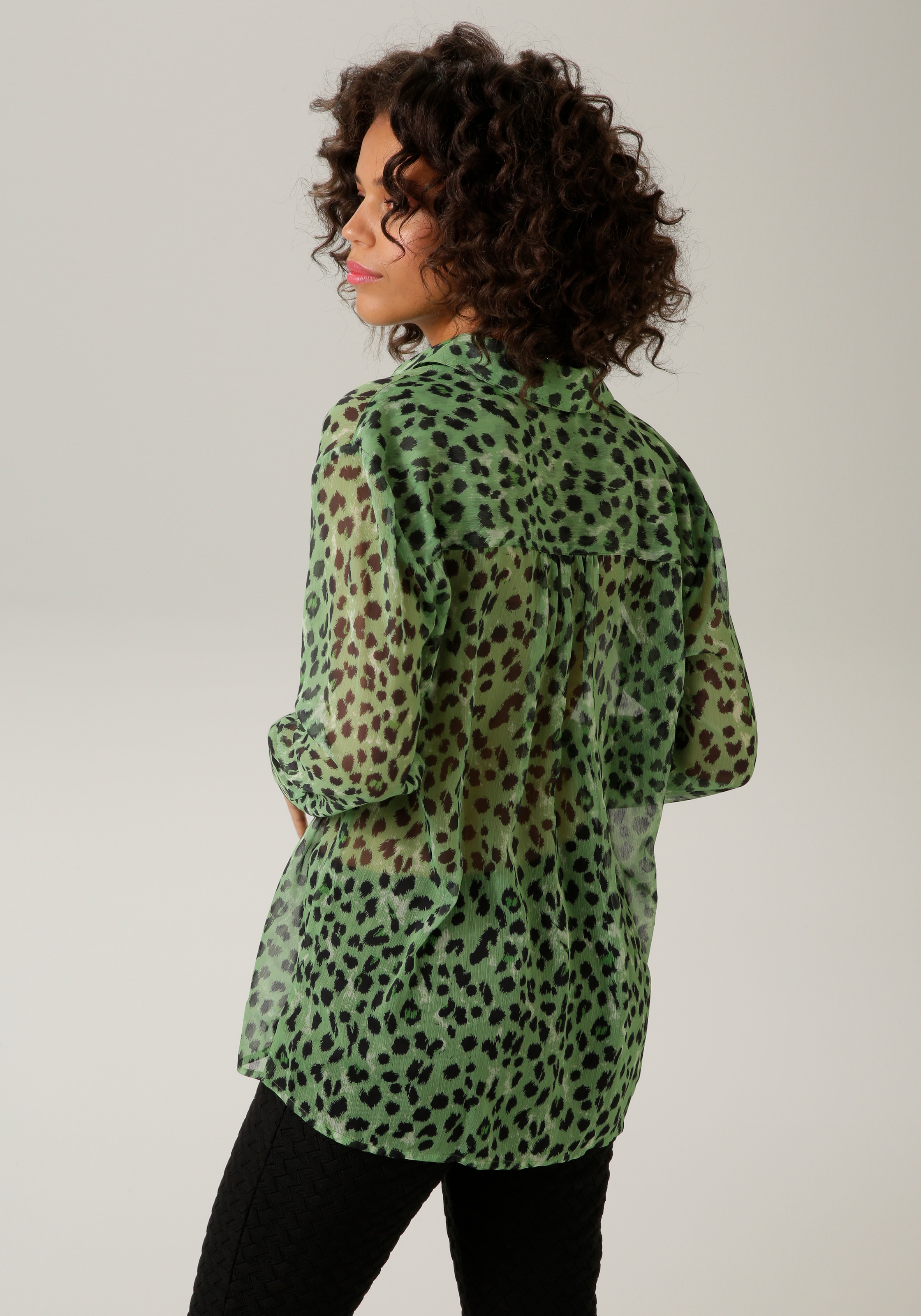 Aniston CASUAL Hemdbluse, mit trendfarbenem Animal-Print - NEUE KOLLEKTION  online kaufen