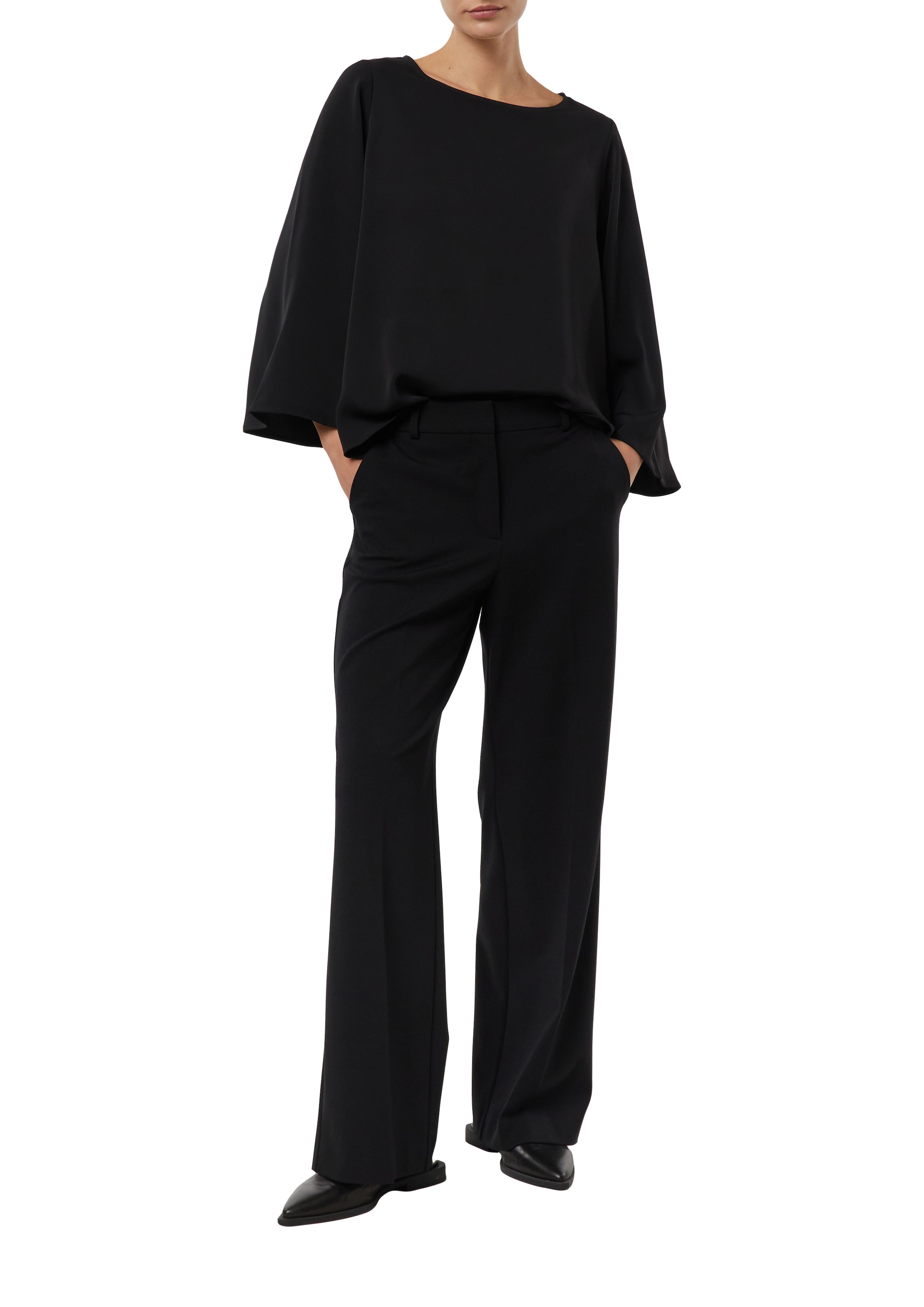 Comma Shirtbluse Sommerbluse 3/4-Arm mit weiten Ärmeln