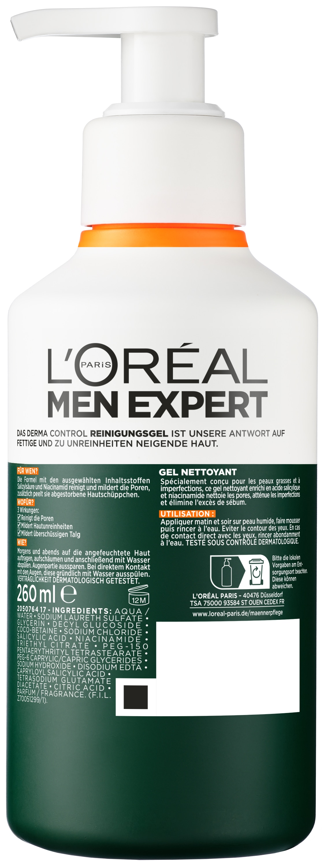 L'ORÉAL PARIS MEN EXPERT Pflegestift »L'Oréal Men Expert Derma Control Reinigungsgel«
