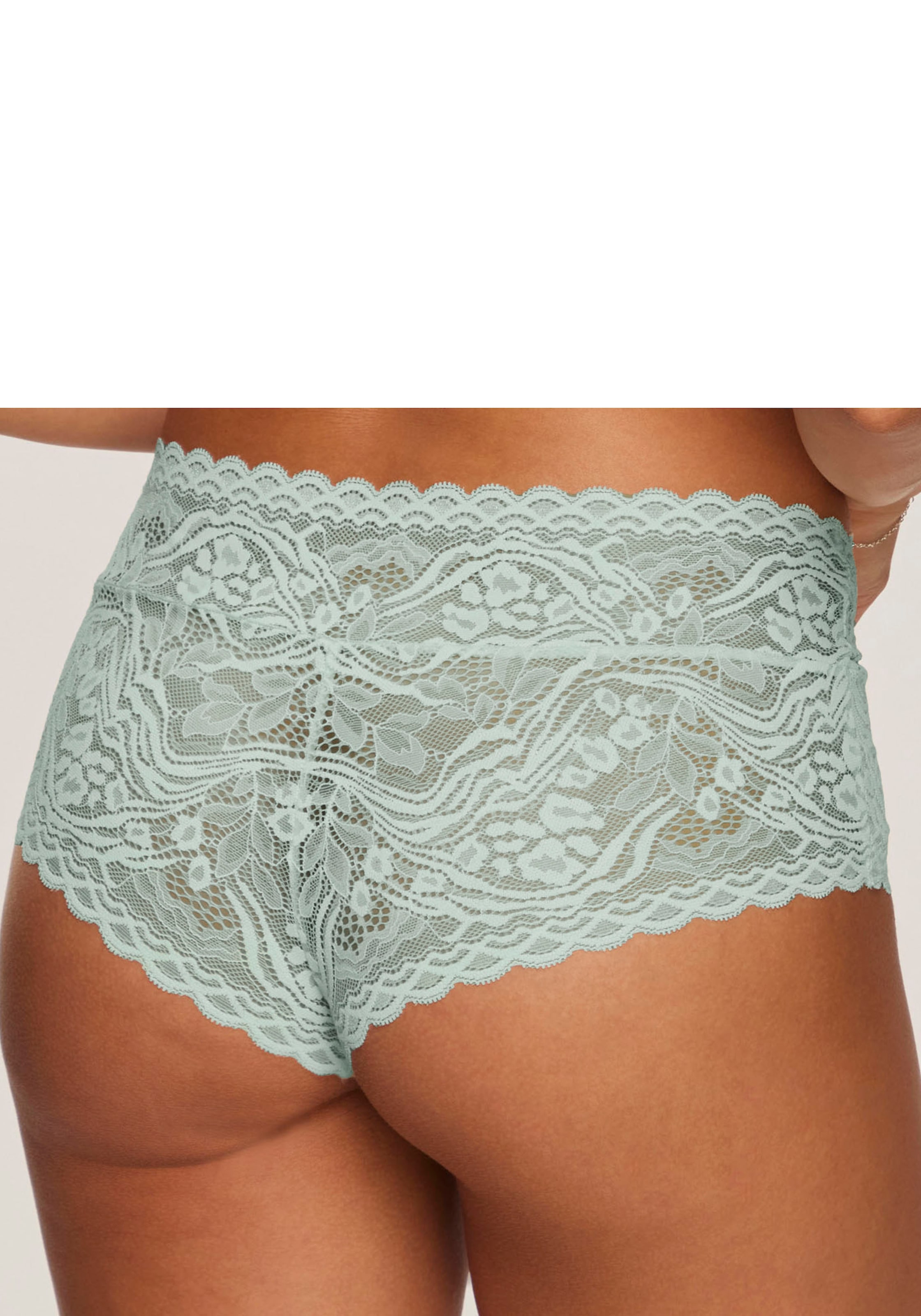 s.Oliver Stringpanty »Danielle«, aus dezent transparenter Spitze in blumiger Optik