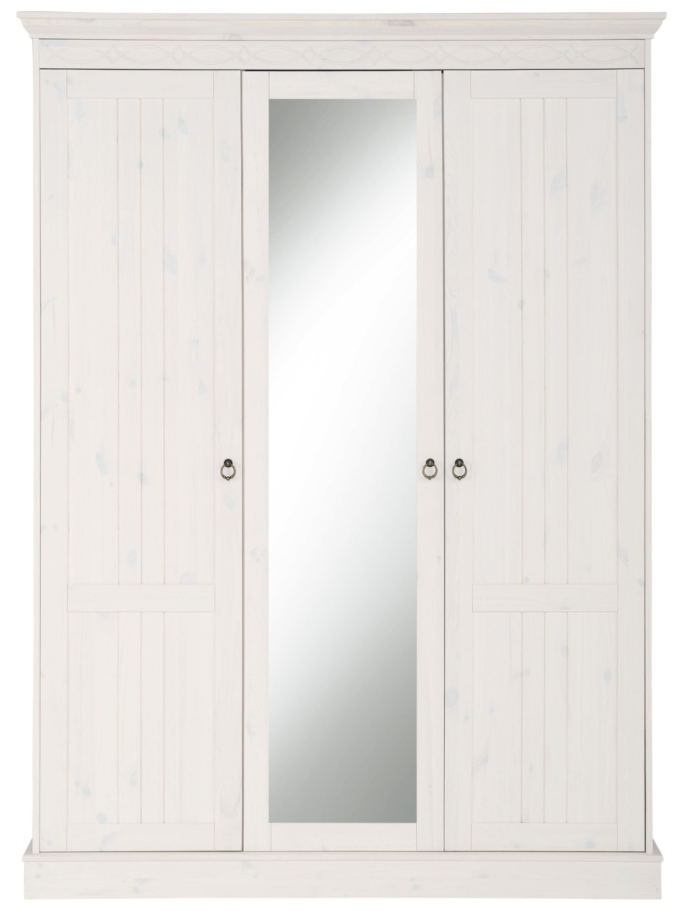 Home affaire Drehtürenschrank »Indra«, (3 Breiten: 100/145/233 cm H/T ca.187/54 cm), aus massiver Kiefer, mit Spiegel bei der 3- und 5trg.Variante
