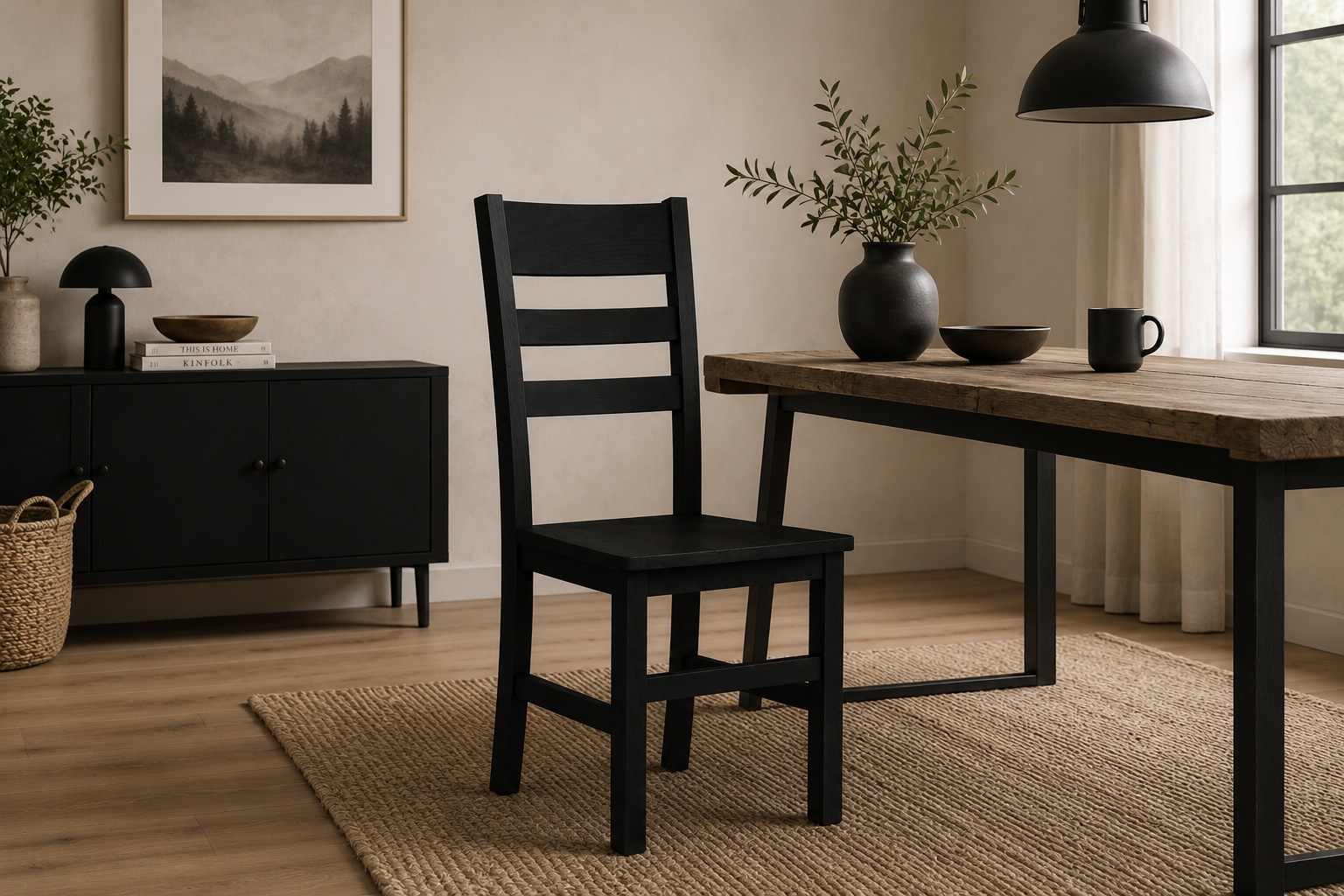 Home affaire 4-Fußstuhl »Verona Küchenstuhl, Massivholzstuhl, Landhaus Klassischer Stuhl« () 2 Stk.Stabiler Sprossenstuhl in vielen modernen Farben erhältlich