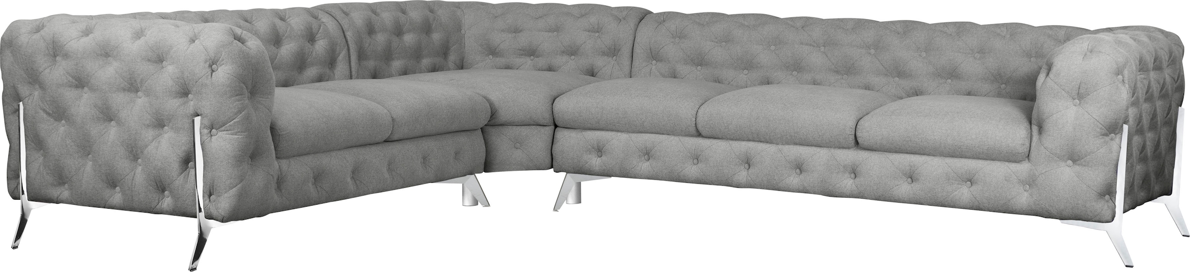 Home affaire Chesterfield-Sofa »Amaury L-Form« großes Ecksofa, Chesterfield günstig online kaufen