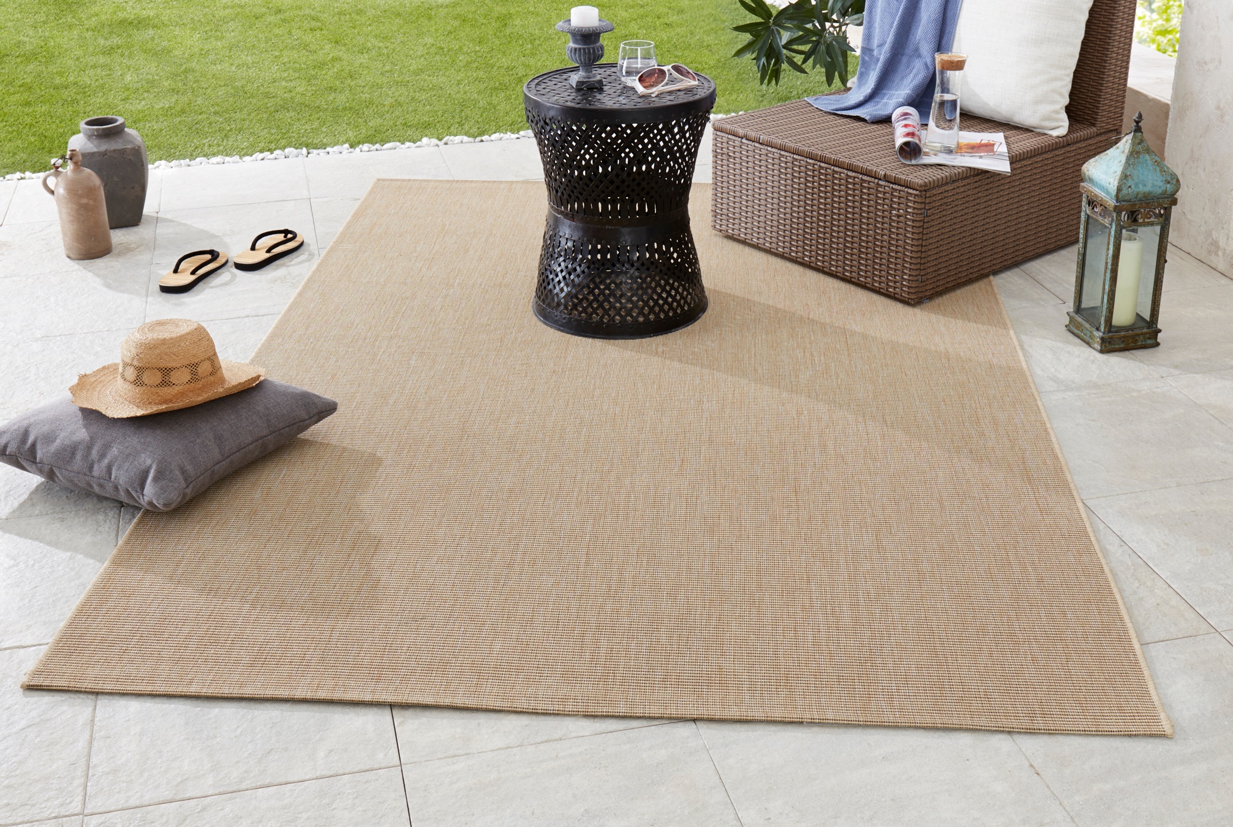 HANSE Home Teppich »Match«, rechteckig, 8 mm Höhe, In-& Outdoor, Kurzflor, günstig online kaufen