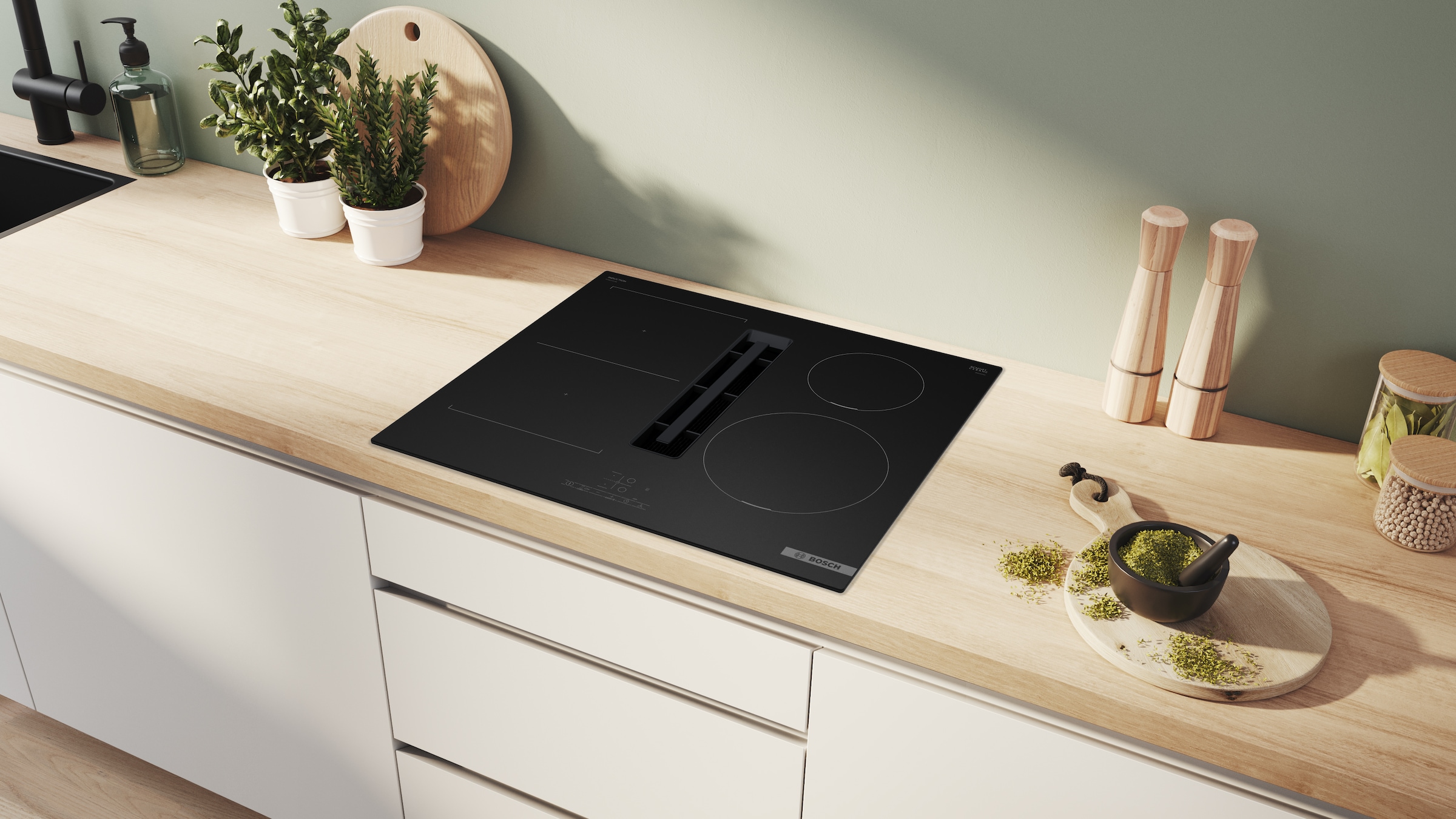 BOSCH Kochfeld mit Dunstabzug »PVS61AB16E«