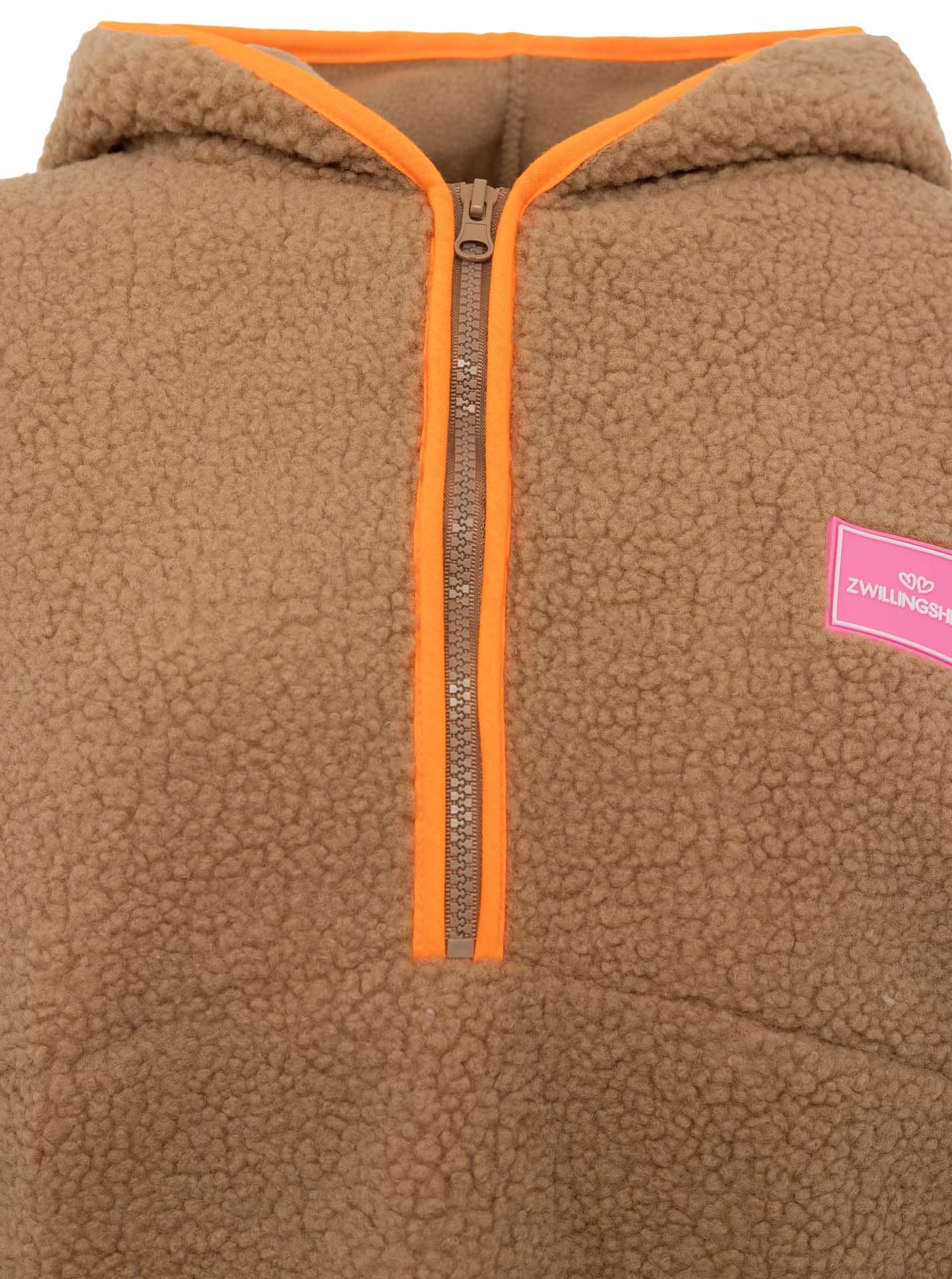 Zwillingsherz Hoodie »"Zwillingsherz"«, kuschelig, praktischer Zipper, Kontrastdetails, Kapuze, Rubberpatch
