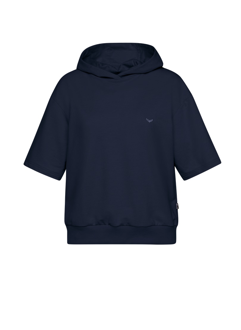 Trigema Kapuzensweatshirt »TRIGEMA Kurzarm Cropped Hoodie«