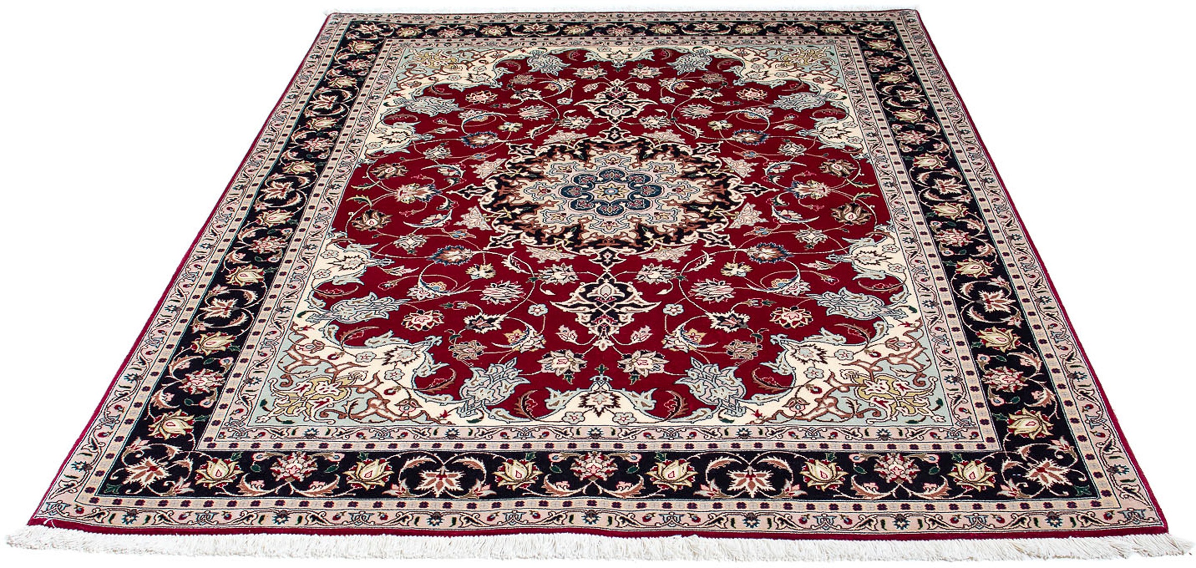 morgenland Orientteppich »Perser - Täbriz - Royal - 197 x 153 cm - dunkelro günstig online kaufen