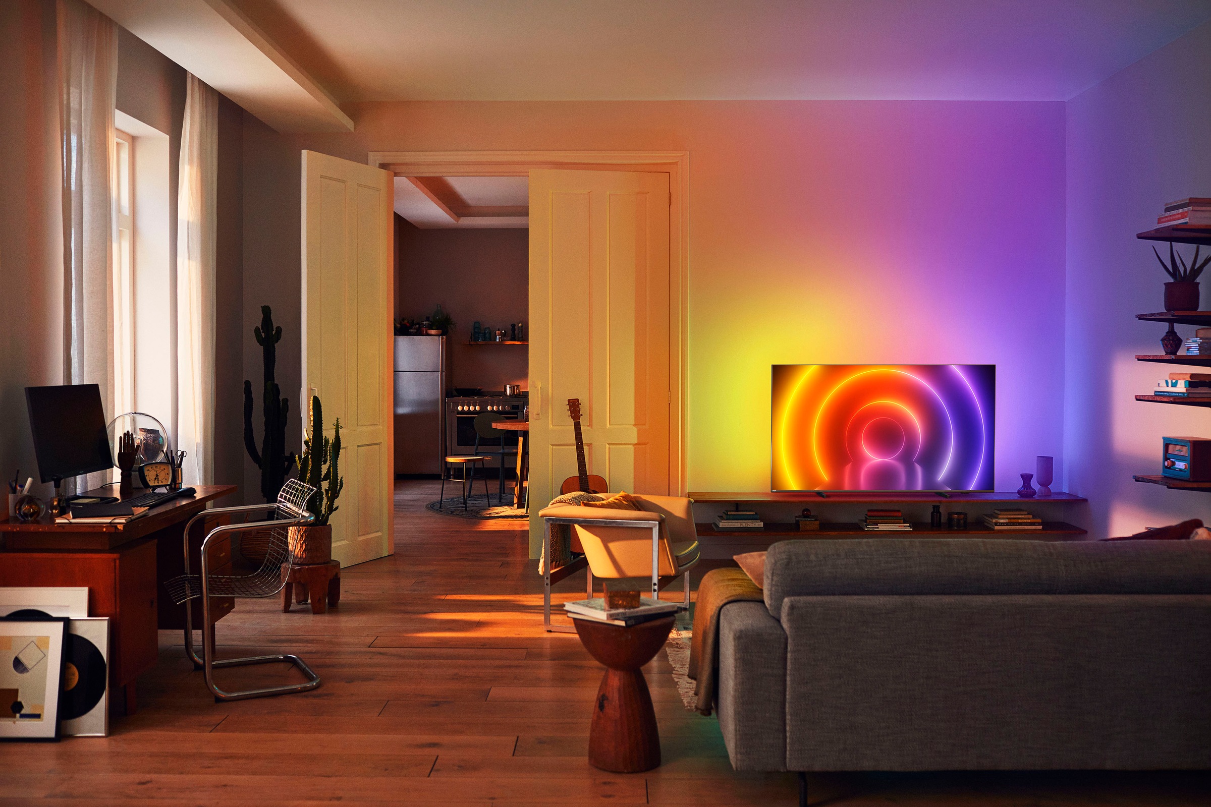 Philips LED-Fernseher »65PUS8106/12«, 4K Ultra HD, Android TV-Smart-TV, 3-seitiges Ambilight