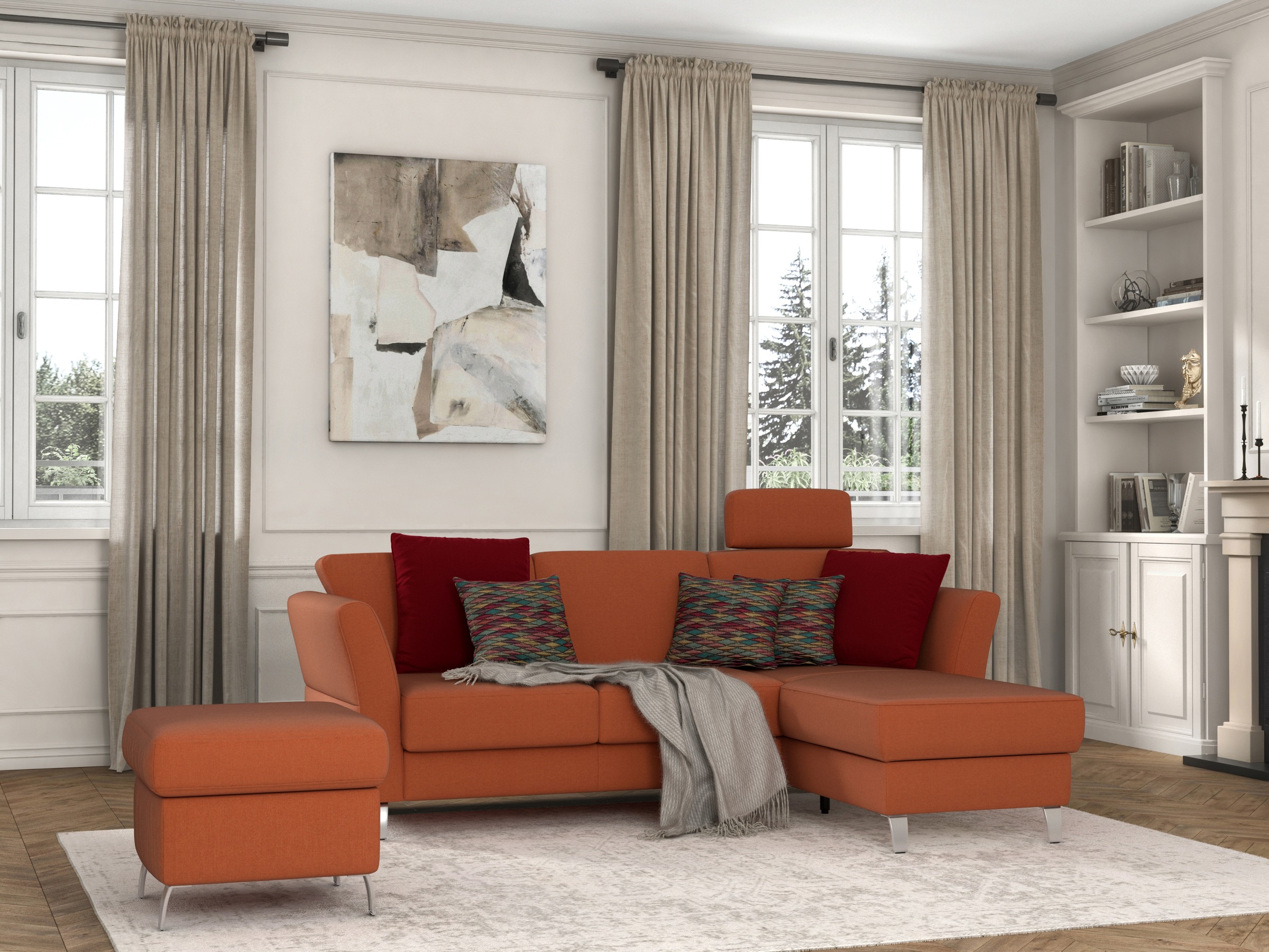 sit&more Ecksofa "Visby L-Form" Wahlweise mit Bettfunktion und Bettkasten, günstig online kaufen