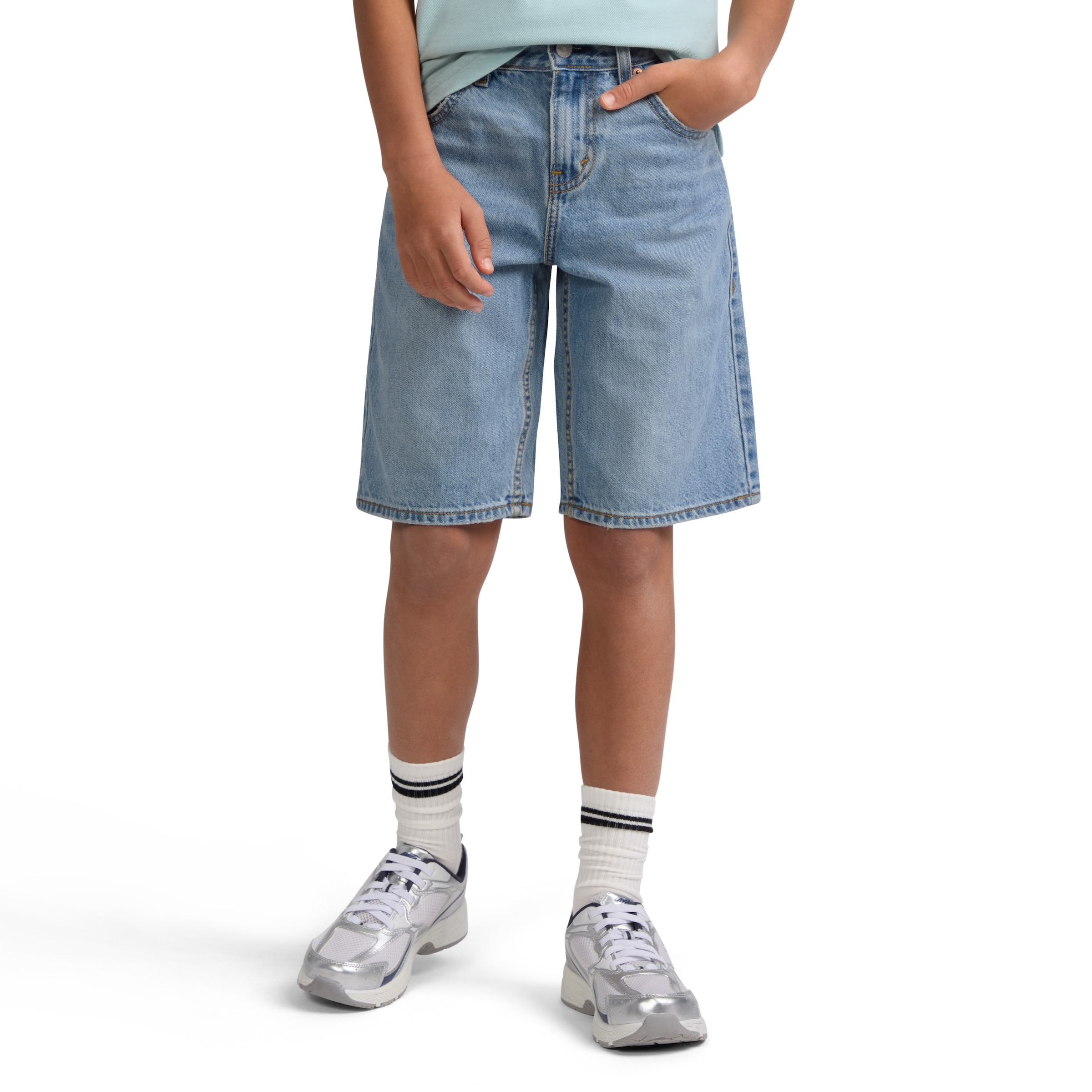 Levi's® Kids Jeansshorts aus robustem Baumwolldenim