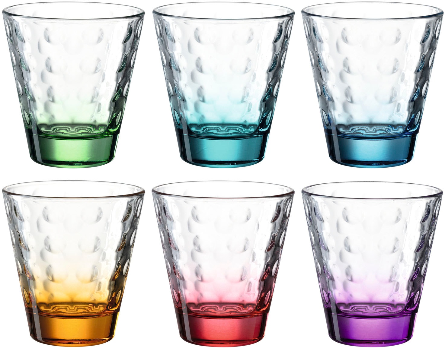 LEONARDO Gläser-Set »OPTIC«, (Set, 6 tlg.), 215 ml, 6-teilig günstig online kaufen