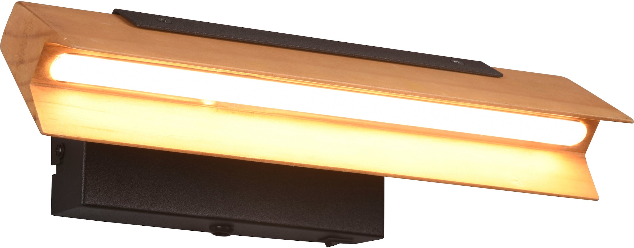 TRIO Leuchten 3 warmweiß, LED online 1100 bestellen 1 Dimmstufen LED »Kerala«, schwenkbar, Lumen Wandlampe Holzschirm flammig-flammig, Wandleuchte