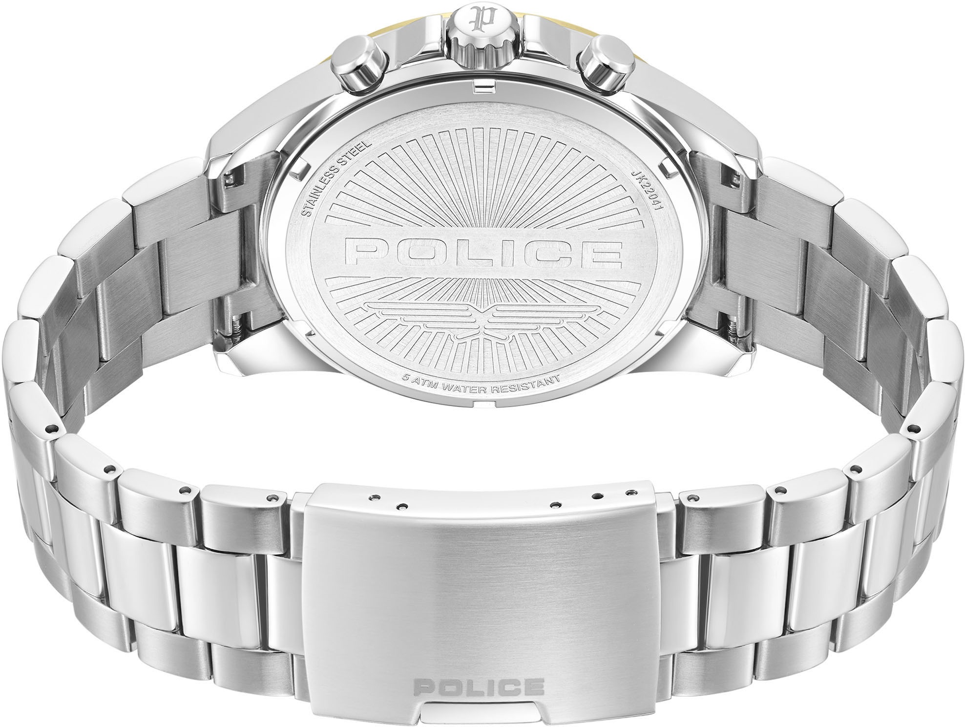 Police Multifunktionsuhr »MOTION«, Quarzuhr, Armbanduhr, Herrenuhr, Edelstahlarmband, analog, Wochentag