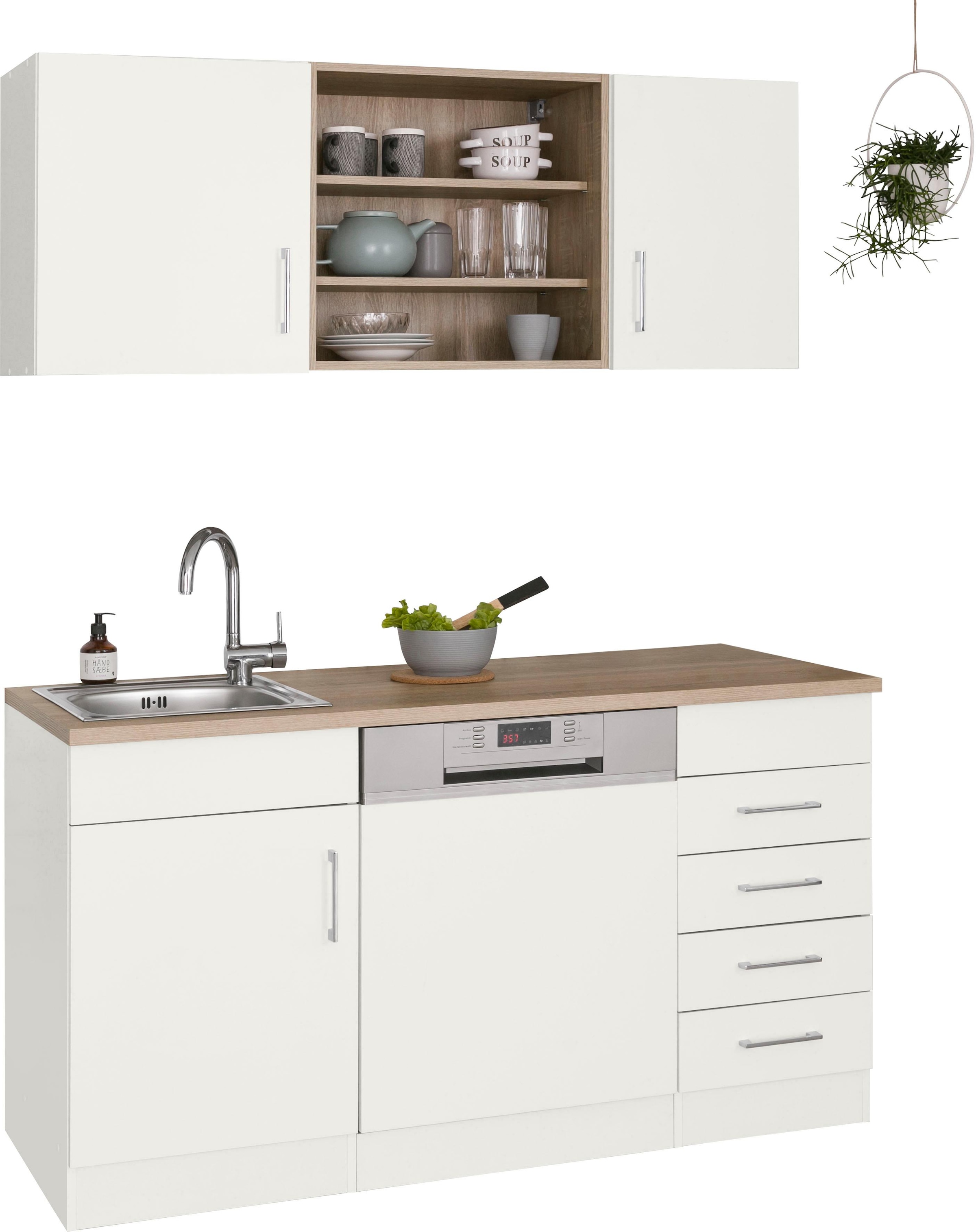 KOCHSTATION Pantryküche »KS-Mali«, Breite 150 cm, mit E-Geräten