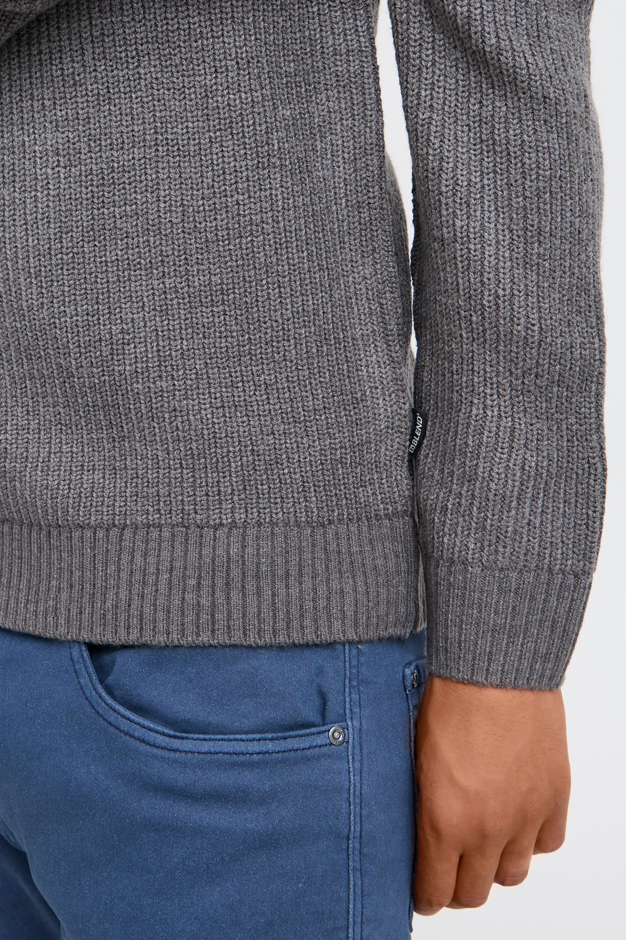 Blend Strickpullover »BHPullover« Klassischer Grobstrickpullover mit Rundhalsausschnitt