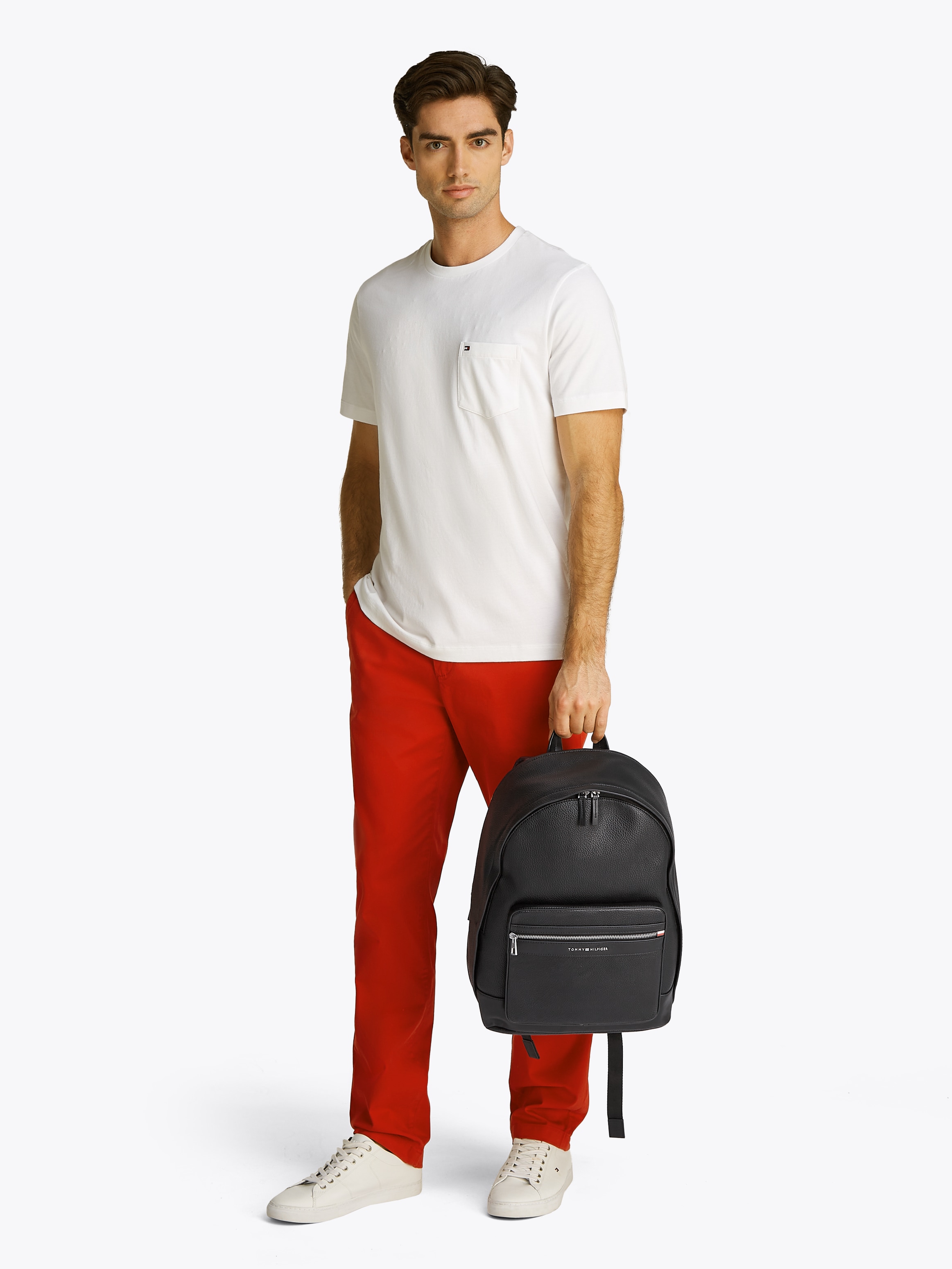 Tommy Hilfiger Cityrucksack »TH CENTRAL BACKPACK«, Men, Freizeitrucksack, Arbeitsrucksack mit vielen Fächern