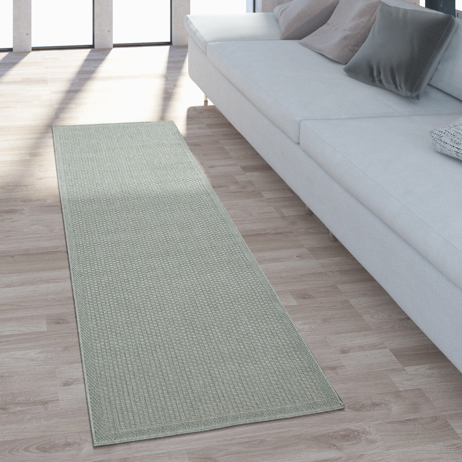 Paco Home Teppich »Timber 125«, rechteckig, 4 mm Höhe, Flachgewebe, Sisal O günstig online kaufen