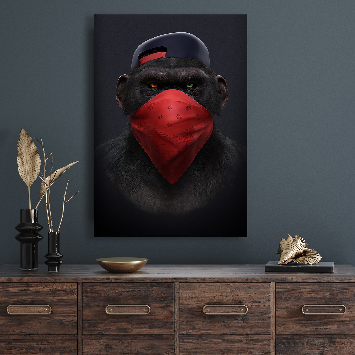 Affengeilebilder Leinwandbild »Affengeil Tuch by Juliano de Araujo auf Keilrahmen gespannt« 1 Stk. tlg. Kunstdruck Wandbild Bild in verschiedenen Formaten