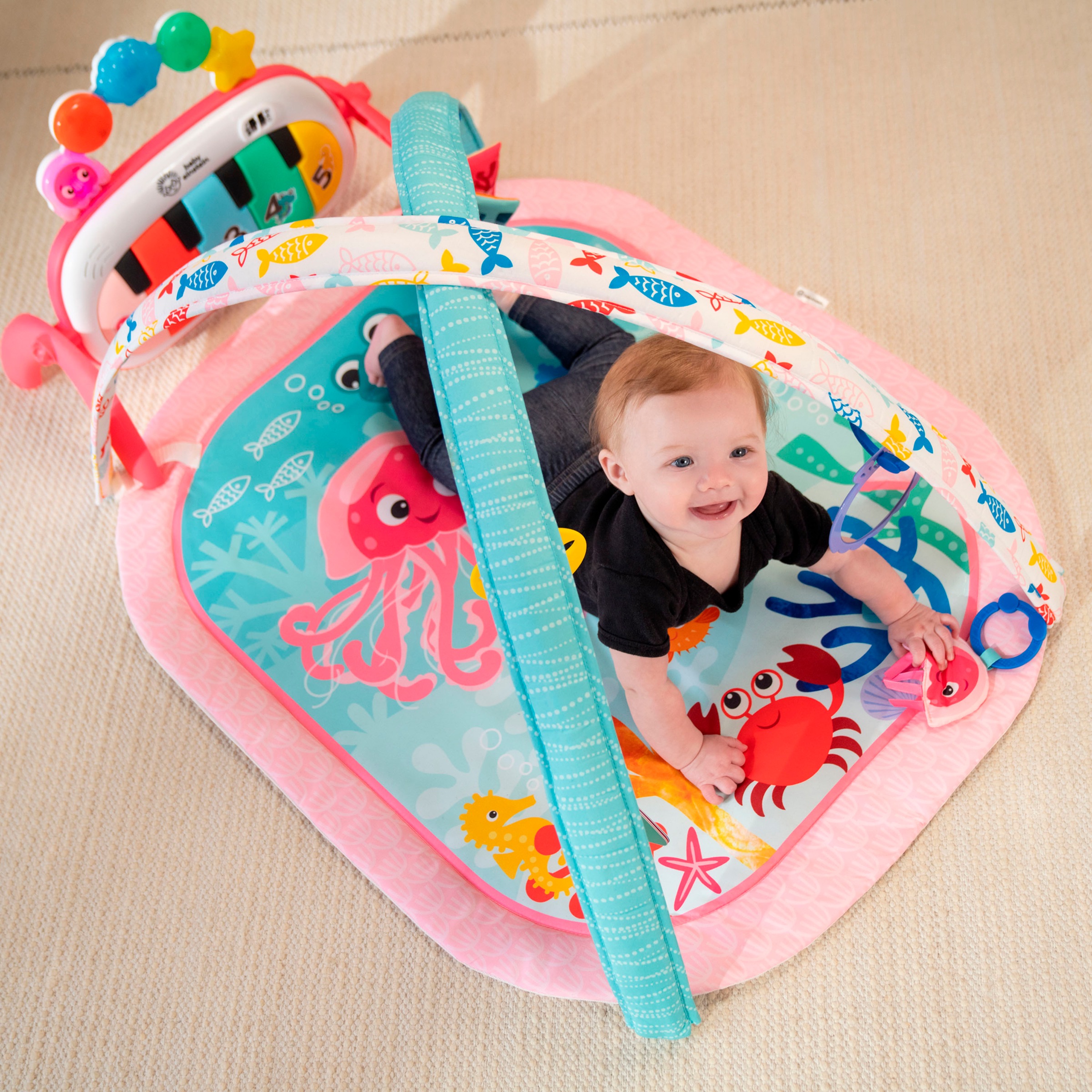 Baby Einstein Spielbogen »4-in-1 Kickin’ Tunes Jellyfish Jamboree Music & Language Discovery Gym«, mit Soundeffekt