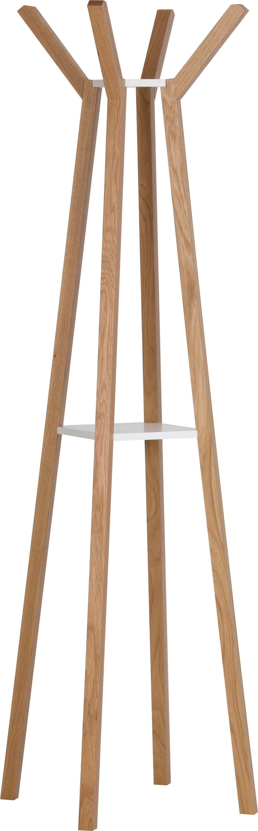 Woodman Garderobe »Monti« im skandinavian Design, aus massiver Eiche,  mit 4 Haken, FSC®